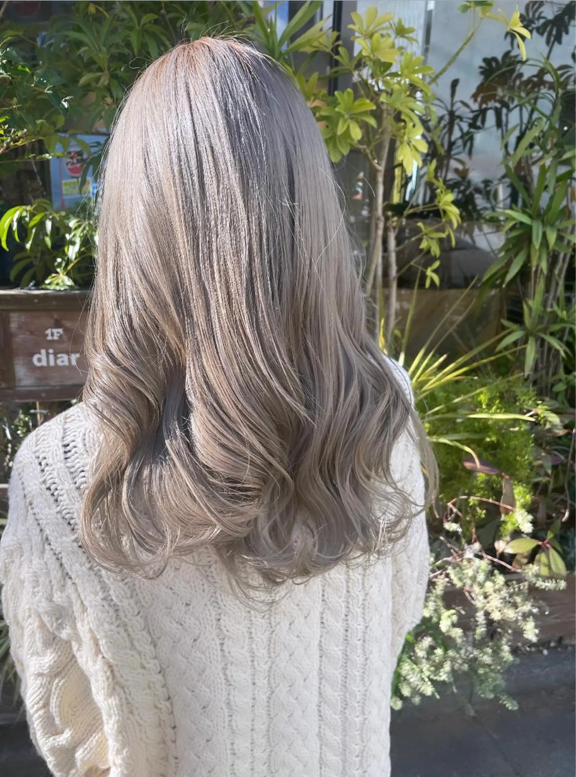 ロング カラー パーマ ヘアアレンジ メンズ キッズ maho🤍透明感 カラー/顔周りcutのヘアスタイル