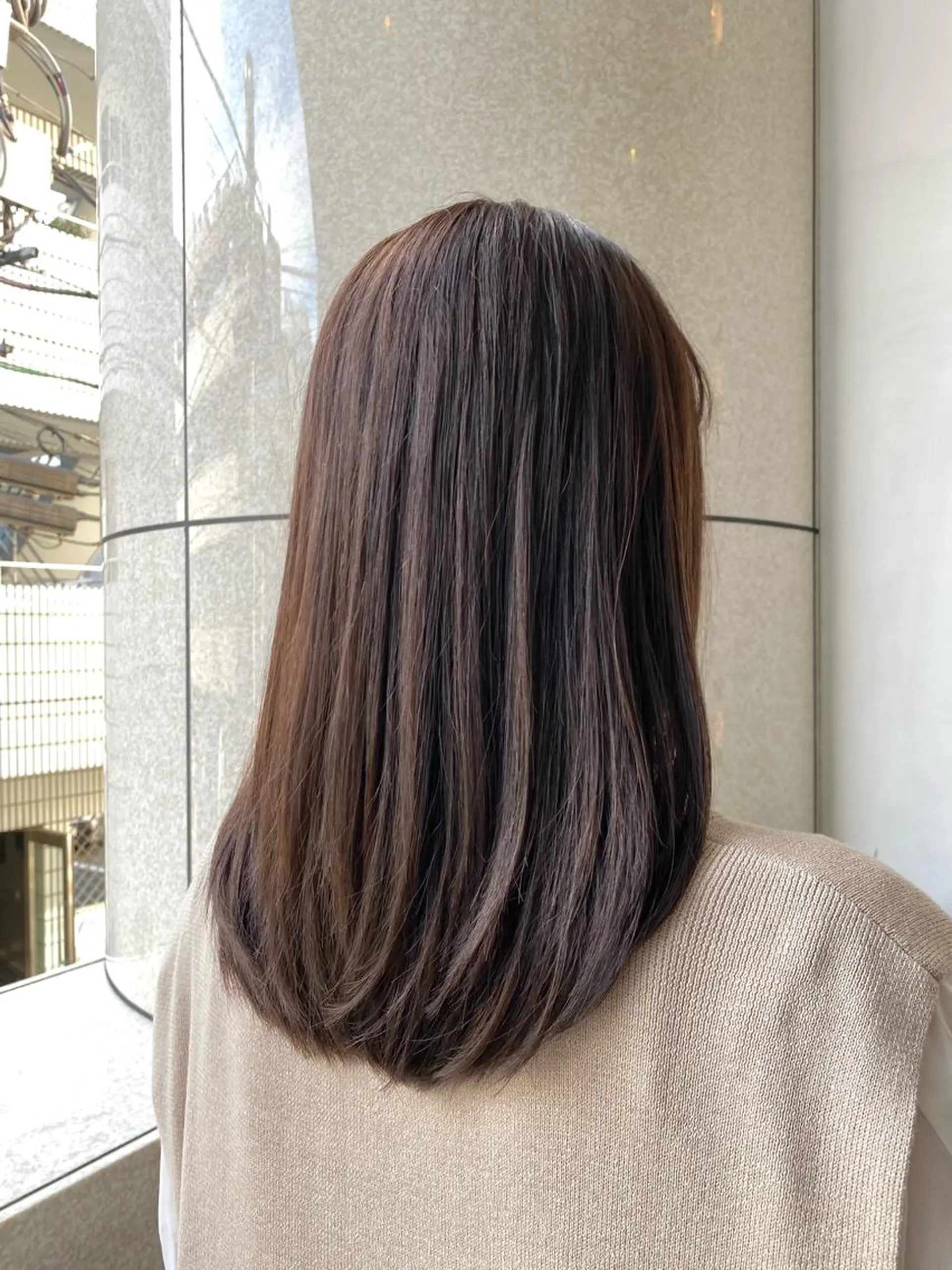 ミディアム カラー グレージュ 髪質改善 ヘアカラー トリートメント 統括マネージャー/ 髪のドクター/前原悟のヘアスタイル