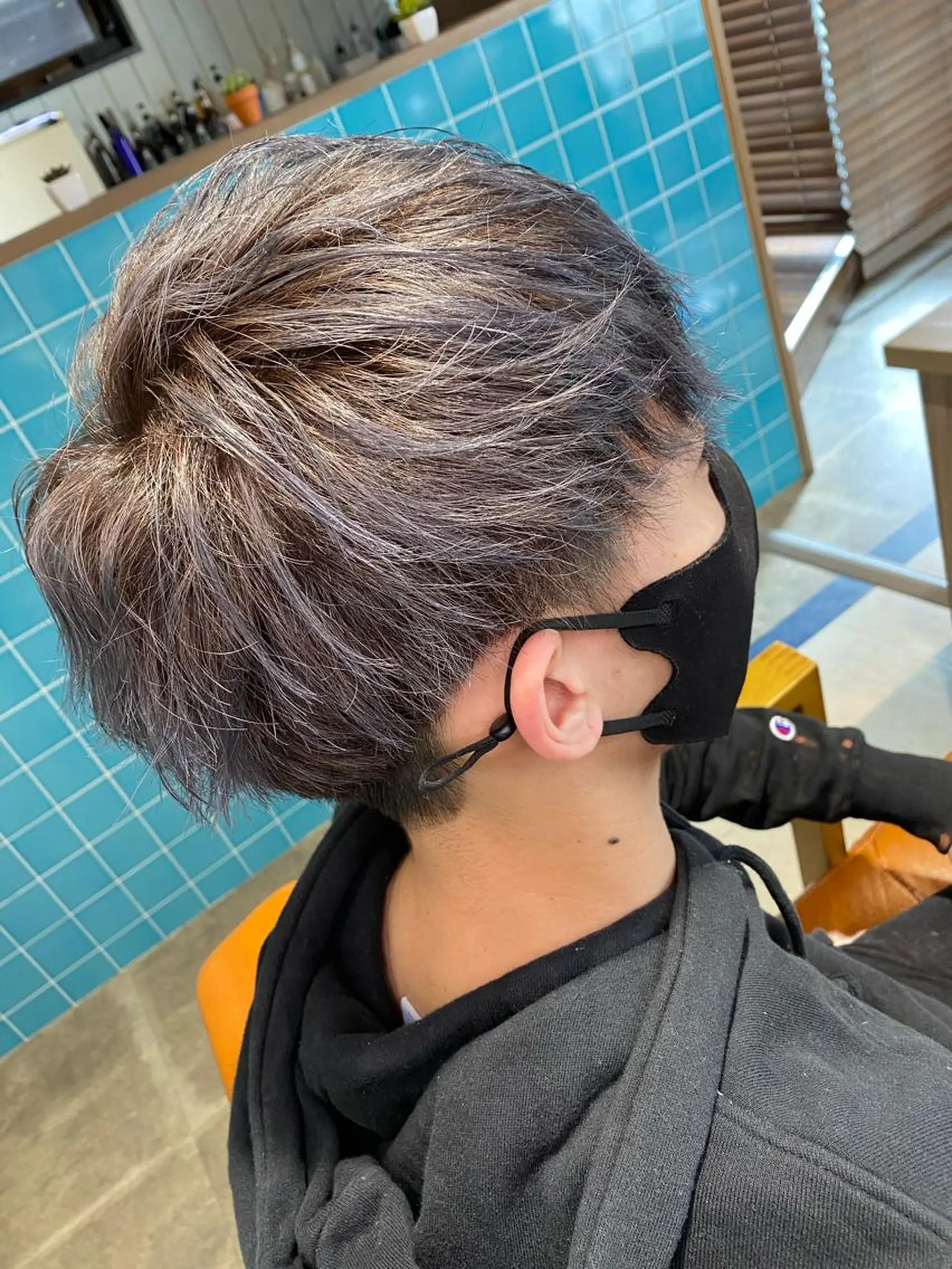 ショート カラー メンズ 🟣メンズパーマ 川端 永遠🟣のヘアスタイル