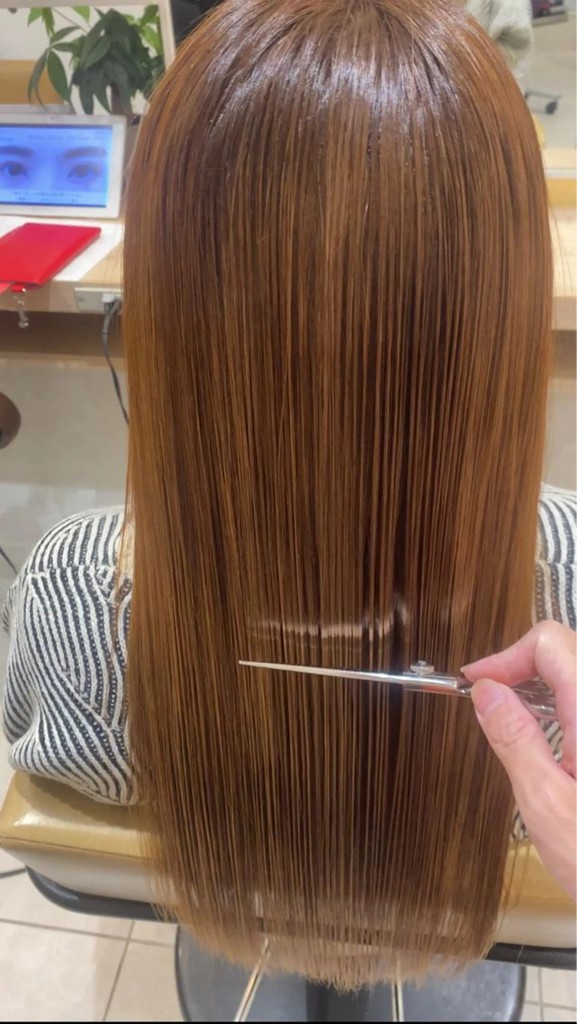 セミロング 縮毛矯正 トリートメント ⭐️⭐️縮毛矯正の スペシャリスト松本✨のヘアスタイル