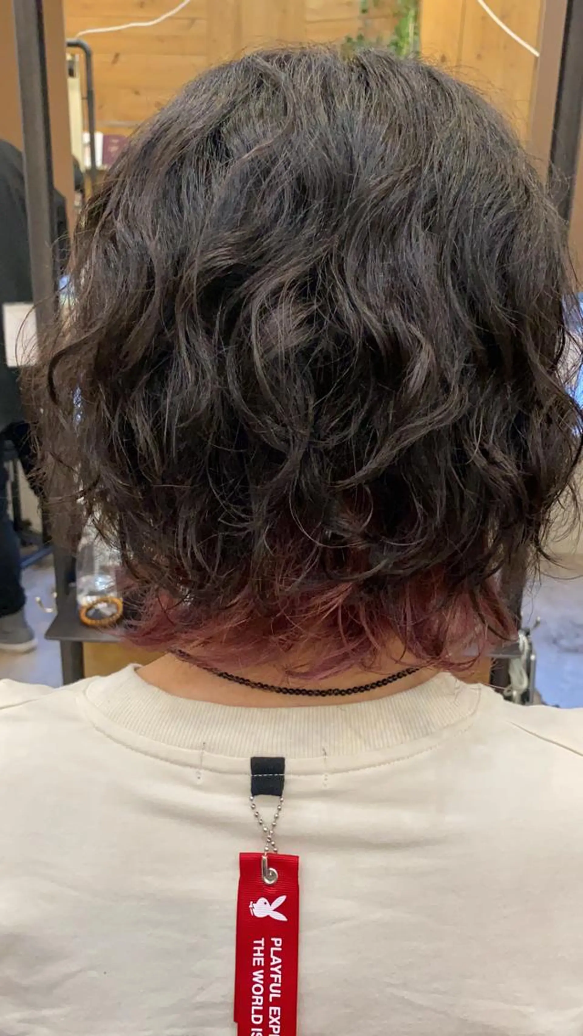 ミディアム カラー メンズ ピンクカラー パープルカラー ヘアカラー 🟢NEGi🟣 🫧髪質改善のヘアスタイル