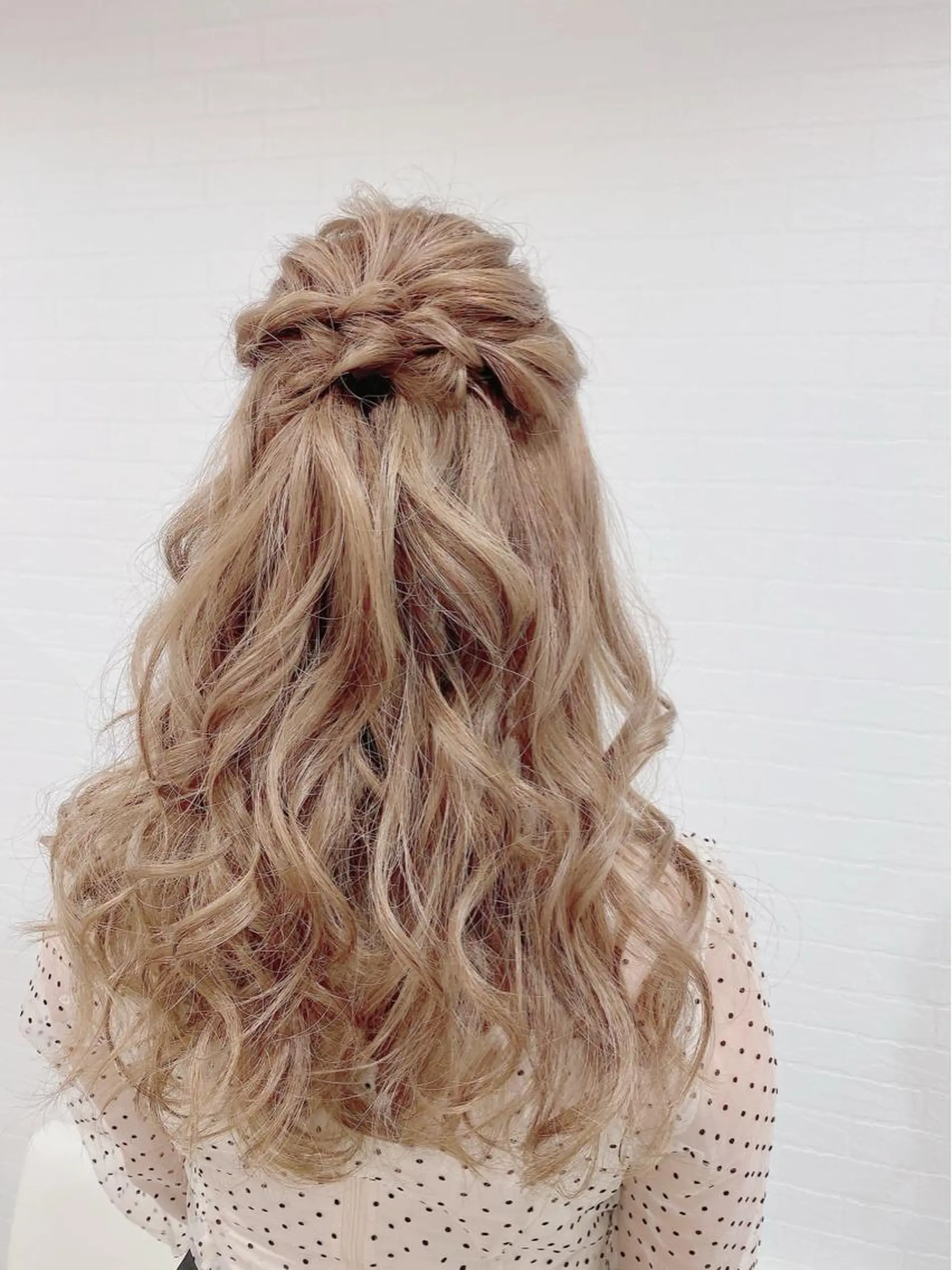 ヘアアレンジ ハーフアップ ヘアセット GRANLUSSO 〜グランルッソ駅前店所属・木口 嘉美のヘアスタイル