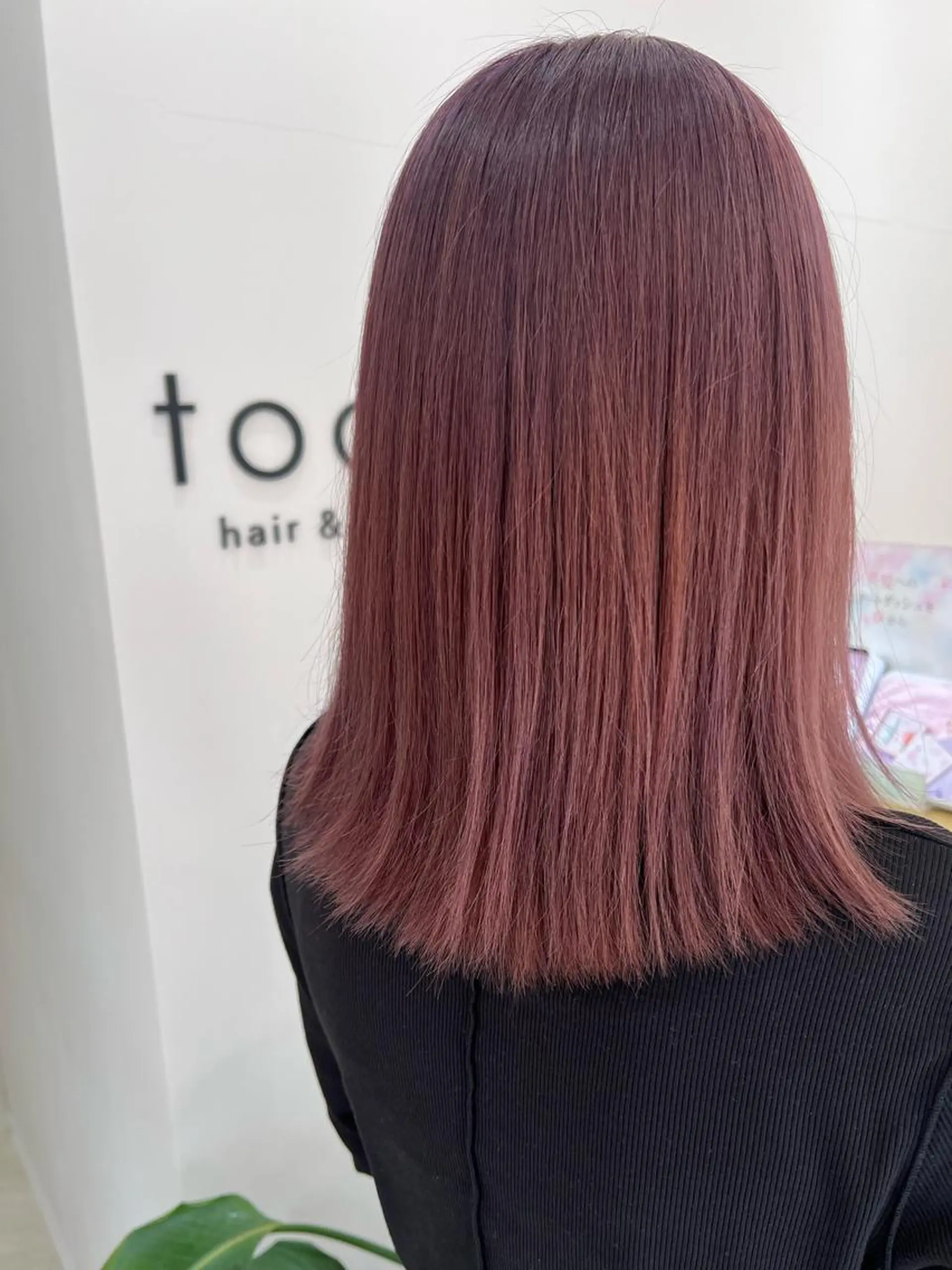 ミディアム カラー カット ヘアカラー トリートメント 暗髪/艶髪/Ono .のヘアスタイル