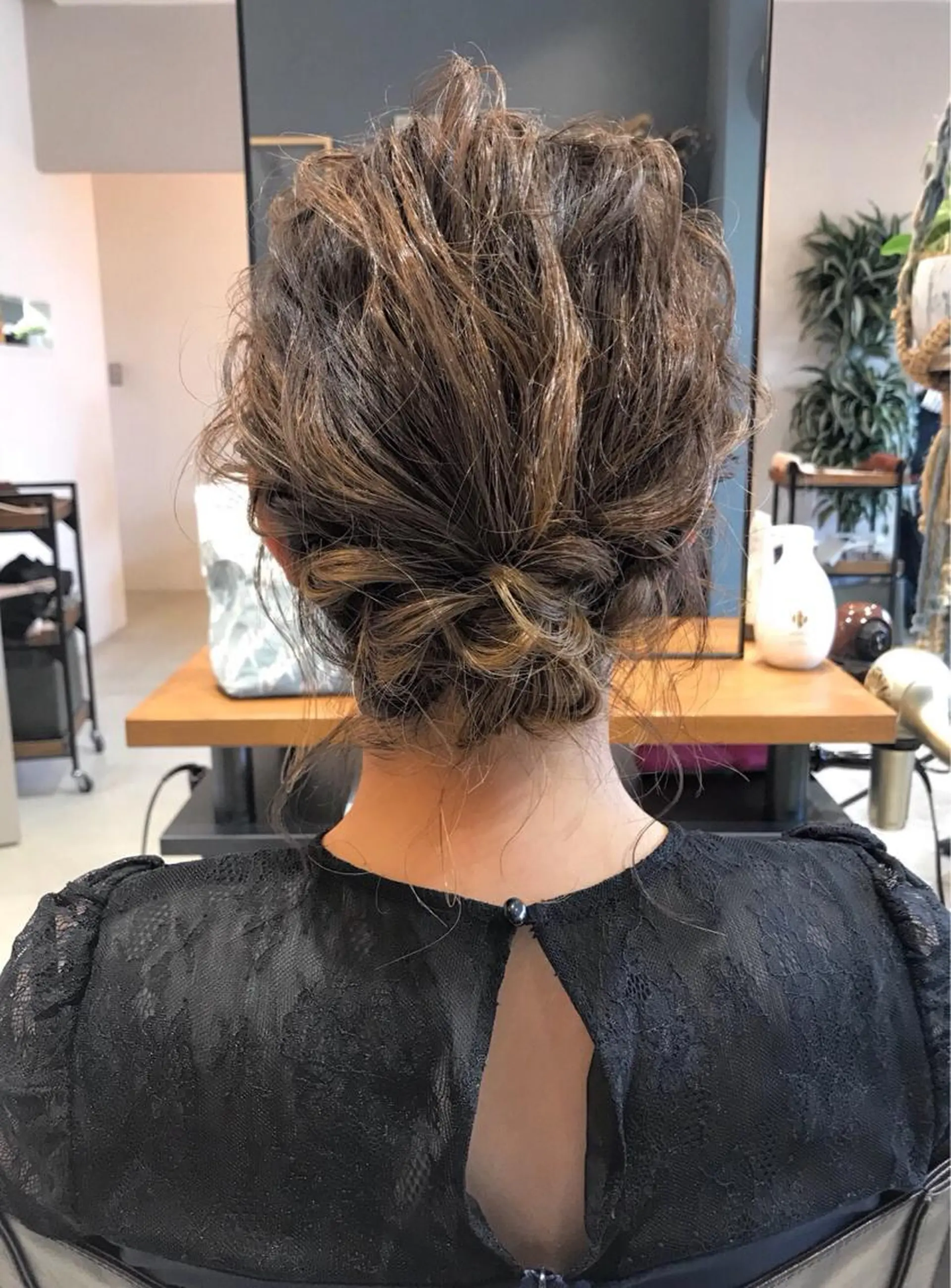 ミディアム カラー ヘアアレンジ glad hairのヘアスタイル