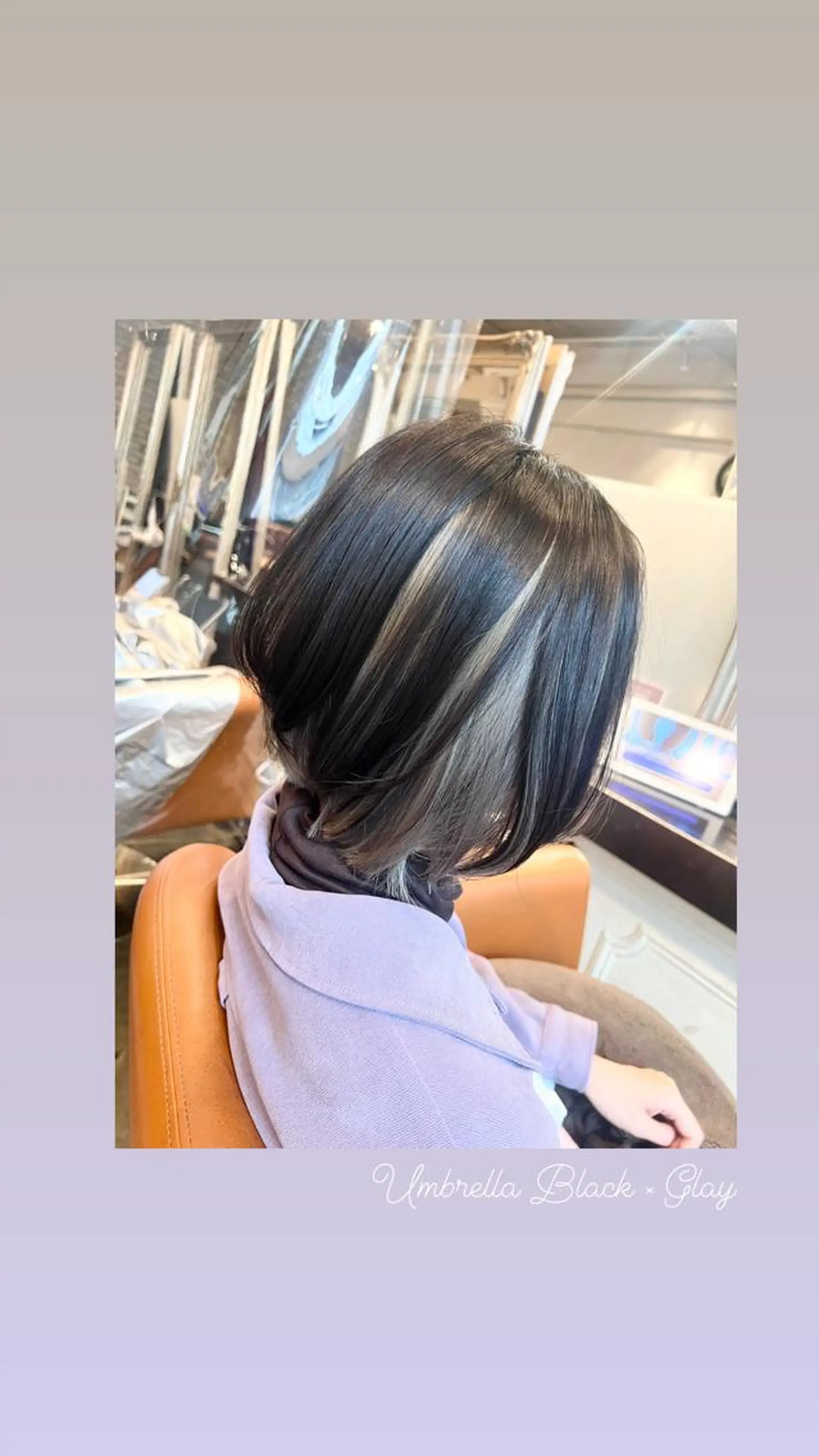 ミディアム カラー インナーカラー シルバー カット ヘアカラー トリートメント ハイライト/インナー /ブリーチ/レイヤーのヘアスタイル