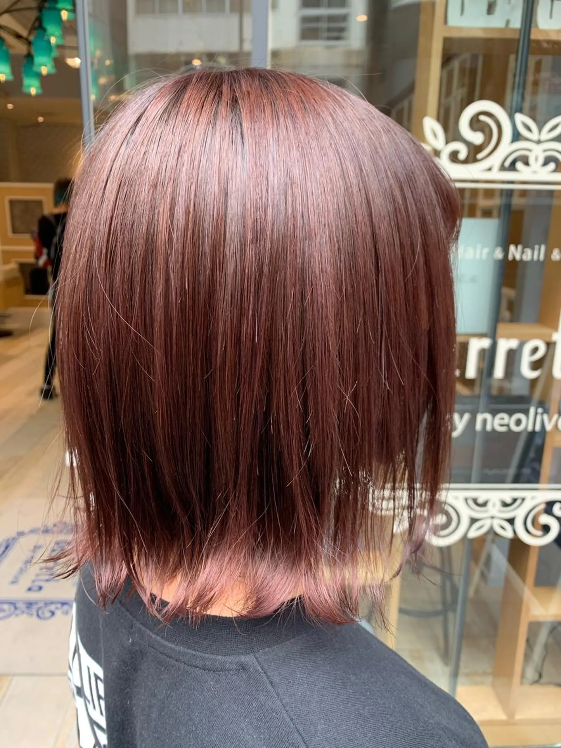 ミディアム カラー カット ヘアカラー トリートメント 勝野 優佳のヘアスタイル