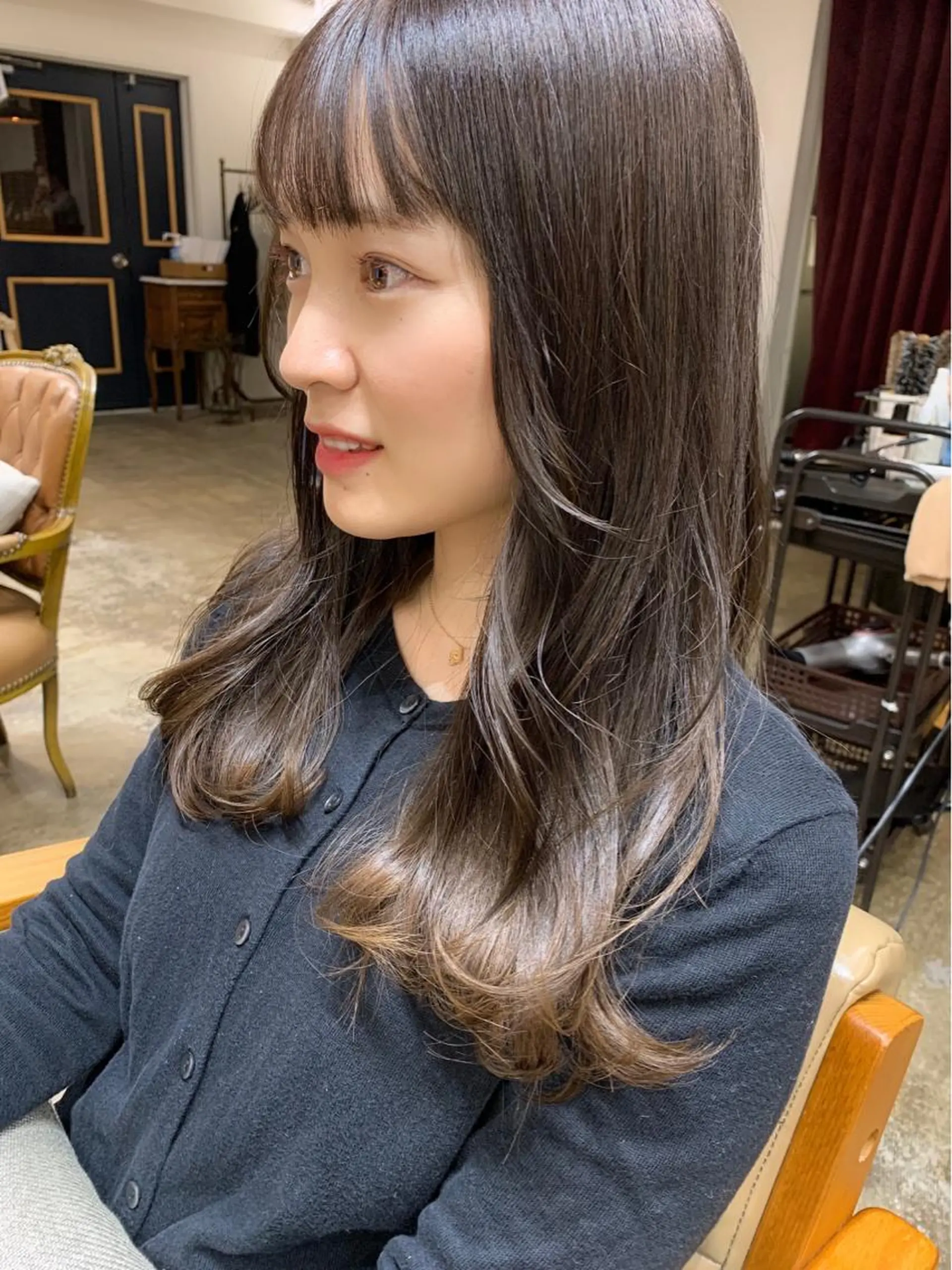 ロング カラー アッシュ ベージュカラー オリーブアッシュ park theSTANDARD所属・HARUKA ♡モデル募集中♡のヘアスタイル