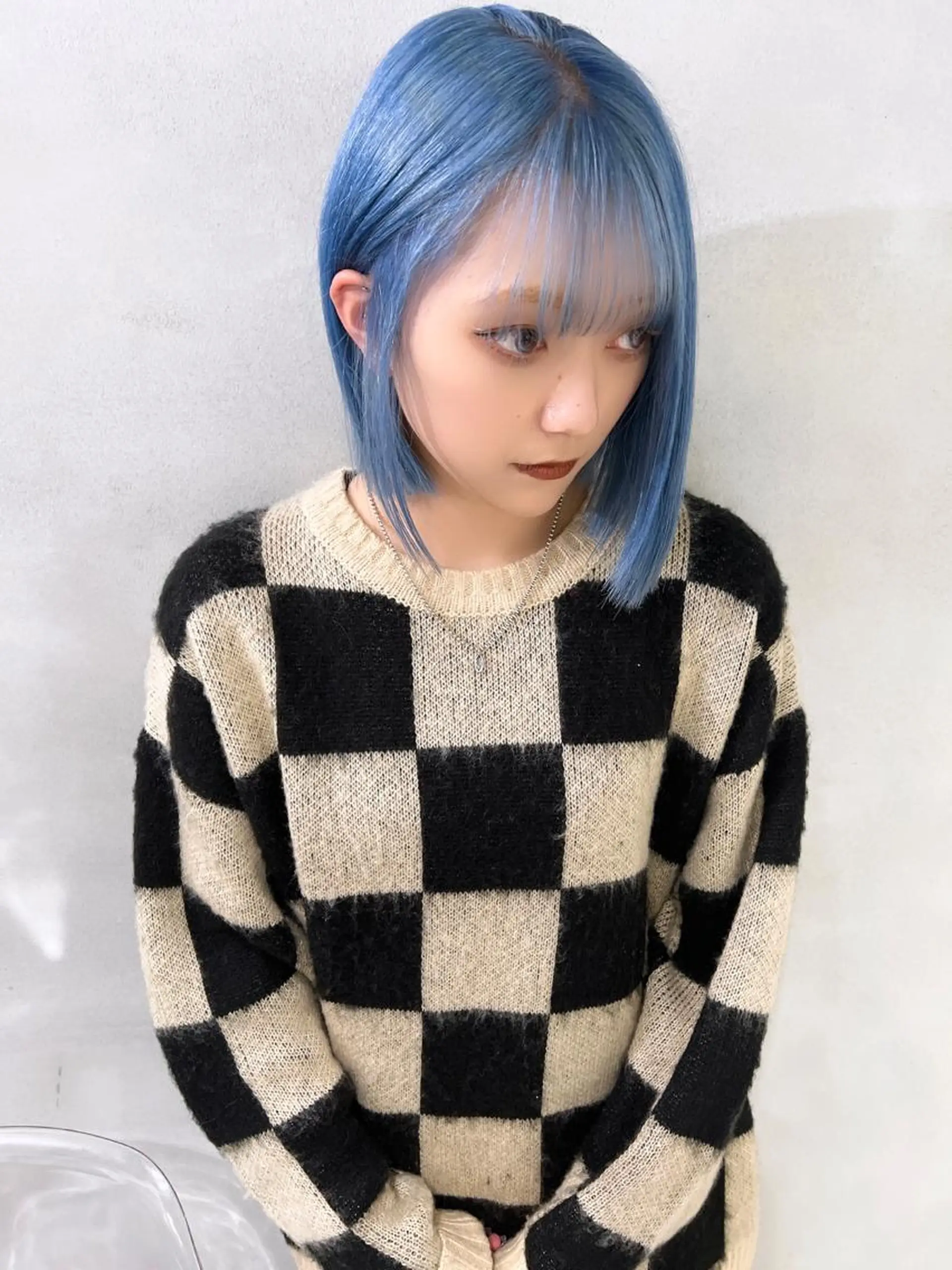 ミディアム カラー ブルーカラー 心斎橋/ブリーチ minamiのヘアスタイル