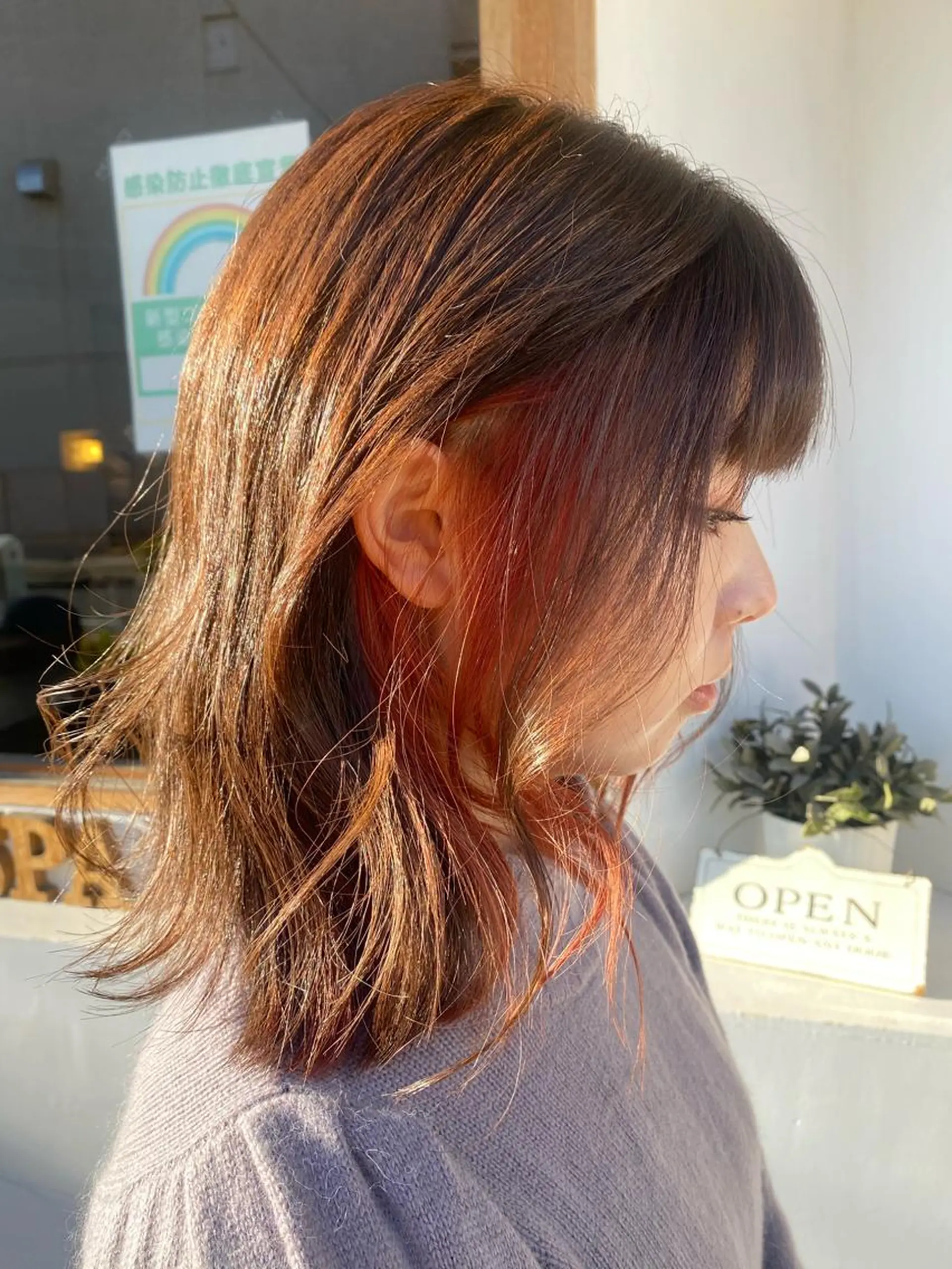 ミディアム ヘアカラー トリートメント 立花 ふたば🌱のヘアスタイル