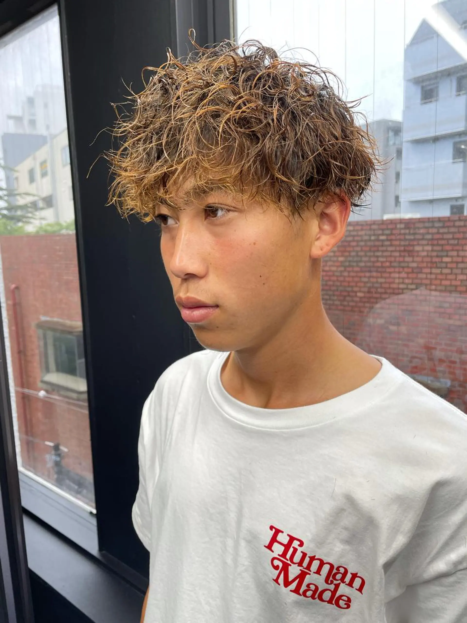 ショート パーマ スパイキーパーマ 柏NO1 藤本葉のヘアスタイル