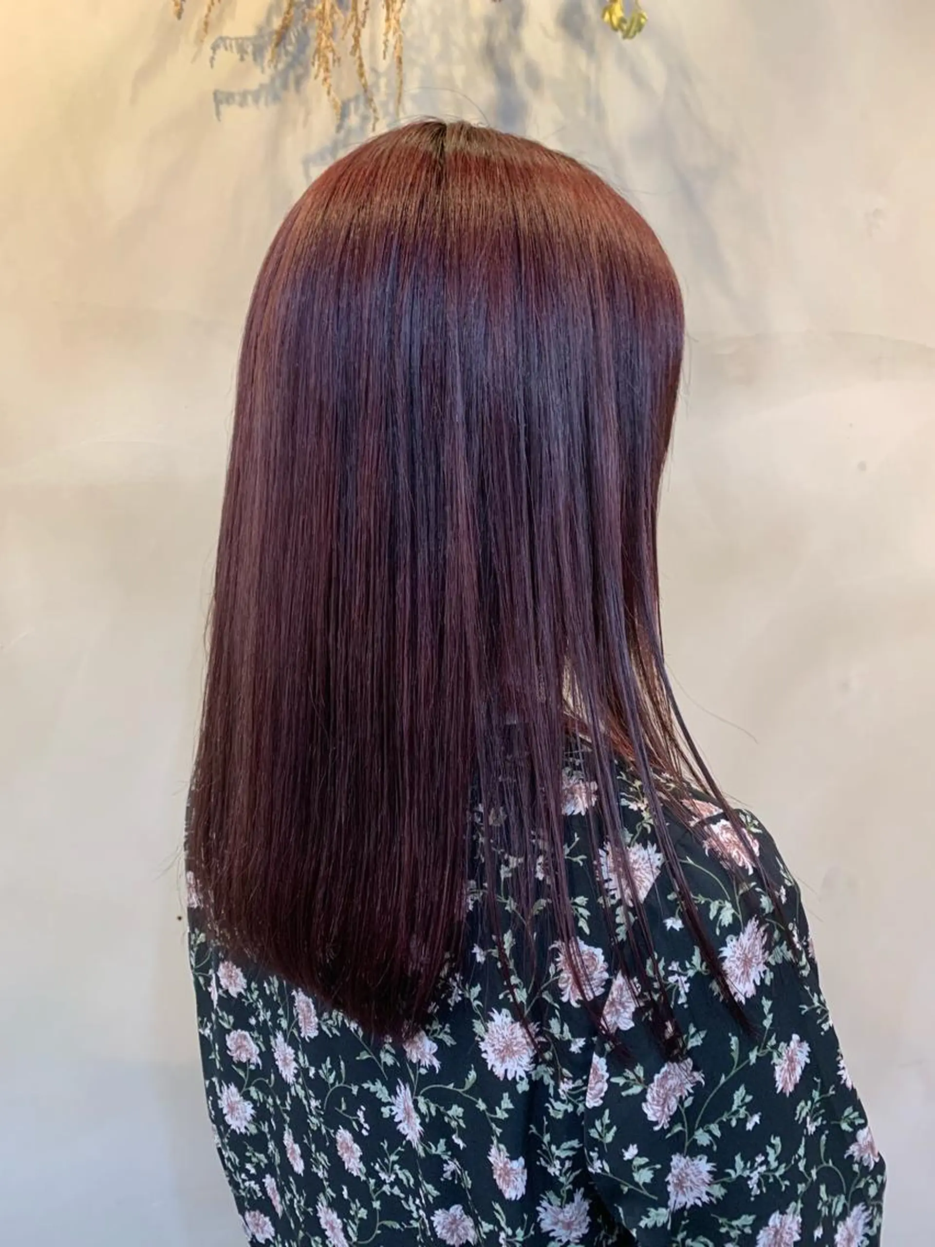 ロング ピンクラベンダー ヘアカラー トリートメント 山本 みきのヘアスタイル