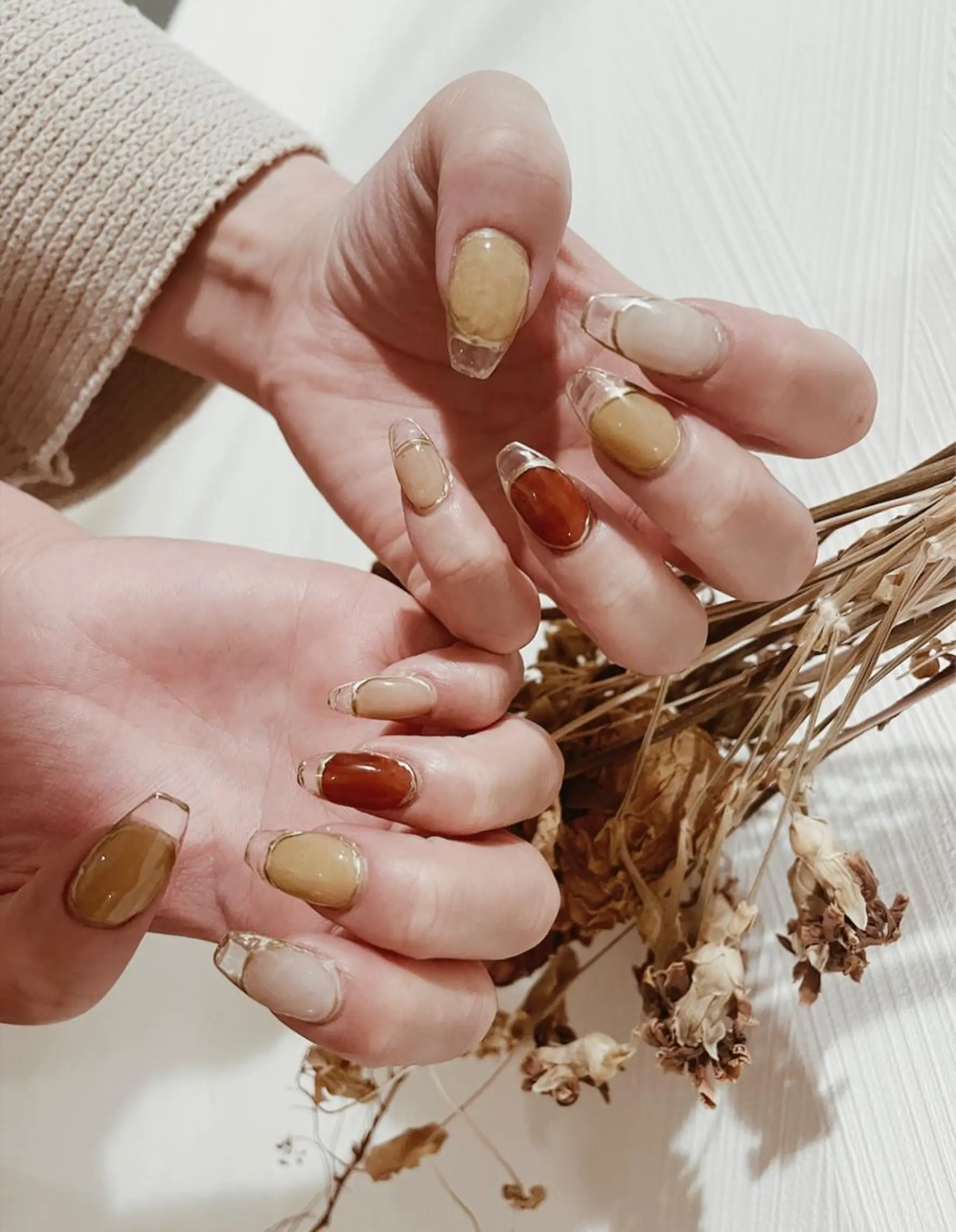 ネイル クリアネイル フレンチネイル ハンドネイル フットネイル leaaloha byBROWN HAIR所属・レアアロハ宇都宮 /ネイル.メンズ脱毛のネイルデザイン