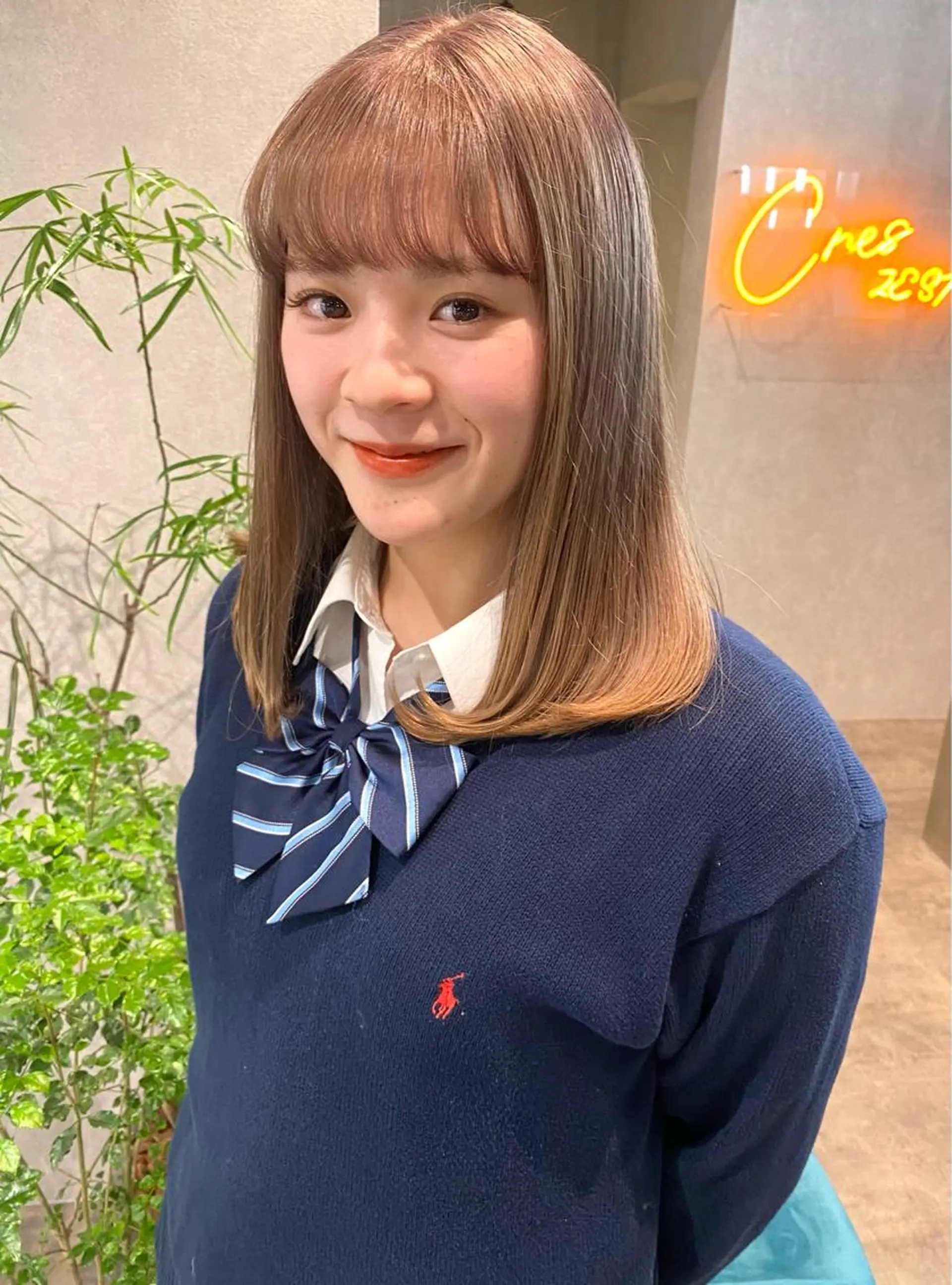 ミディアム カラー XENA表参道 MIKUのヘアスタイル