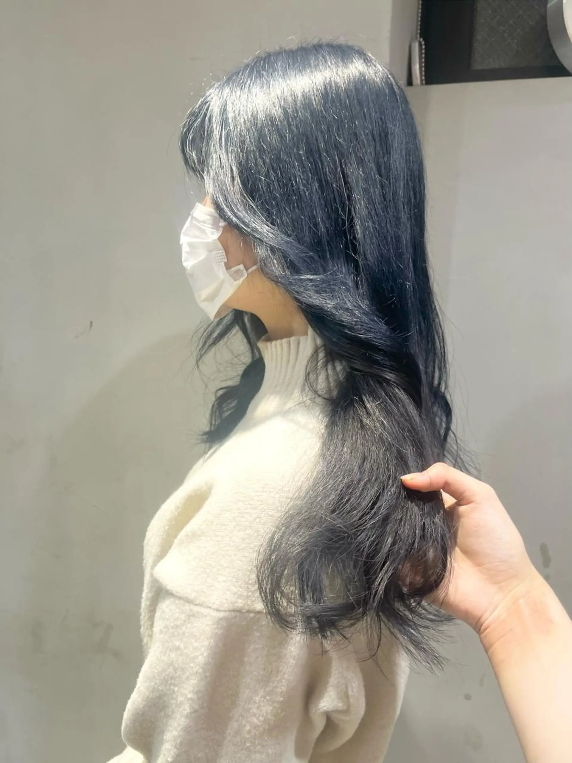 ロング カラー ブルーカラー インナーカラー ネイビーカラー ヘアカラー トリートメント ヘッドスパ 🎀艶モテカラー🎀 彩季のヘアスタイル
