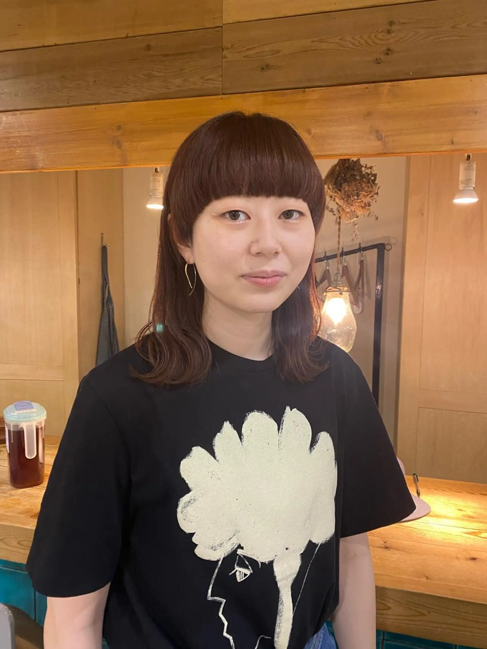 ミディアム カラー longtemps所属・竹内 柚子のヘアスタイル