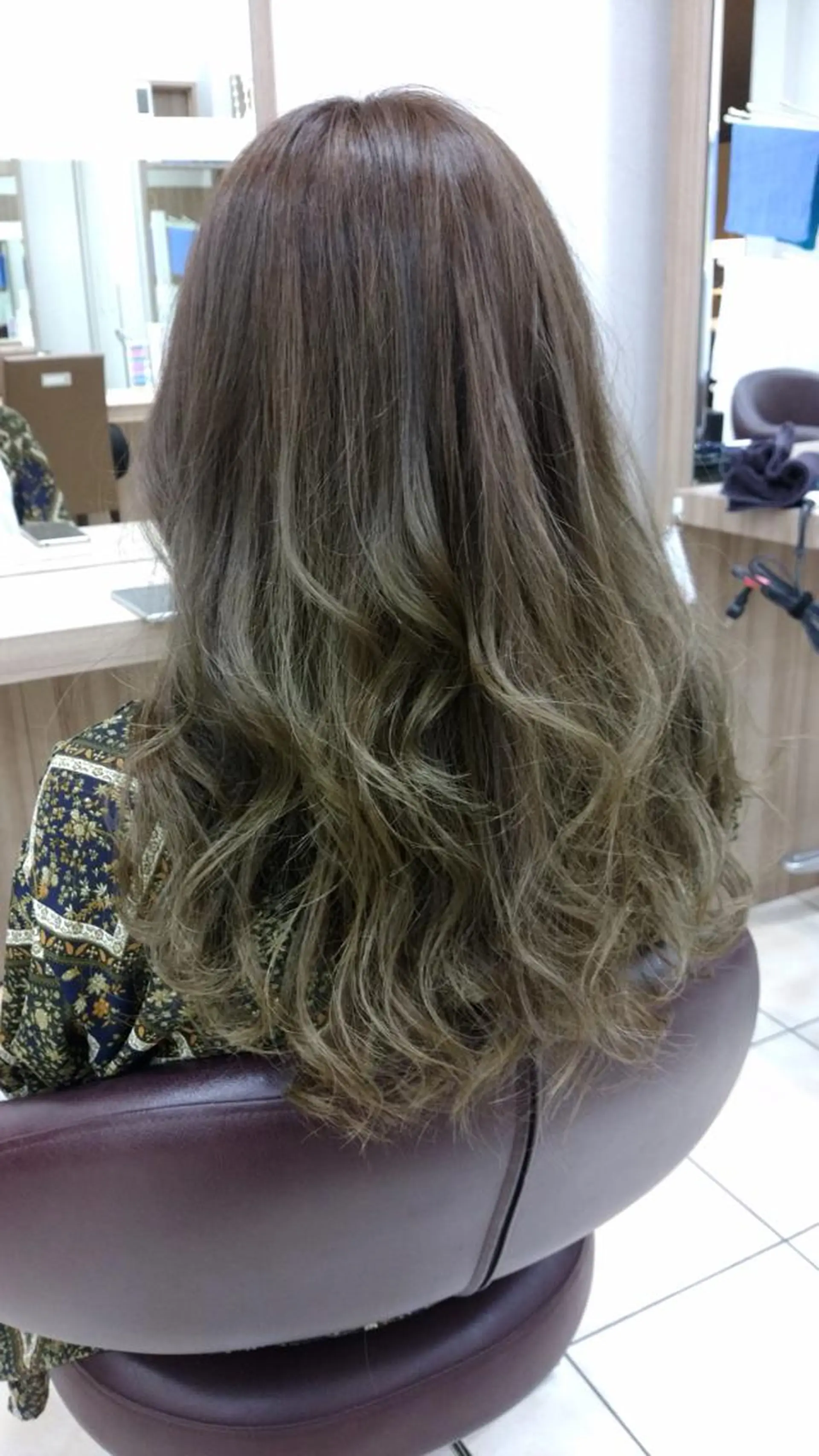 ロング カット パーマ 松下 拓司のヘアスタイル