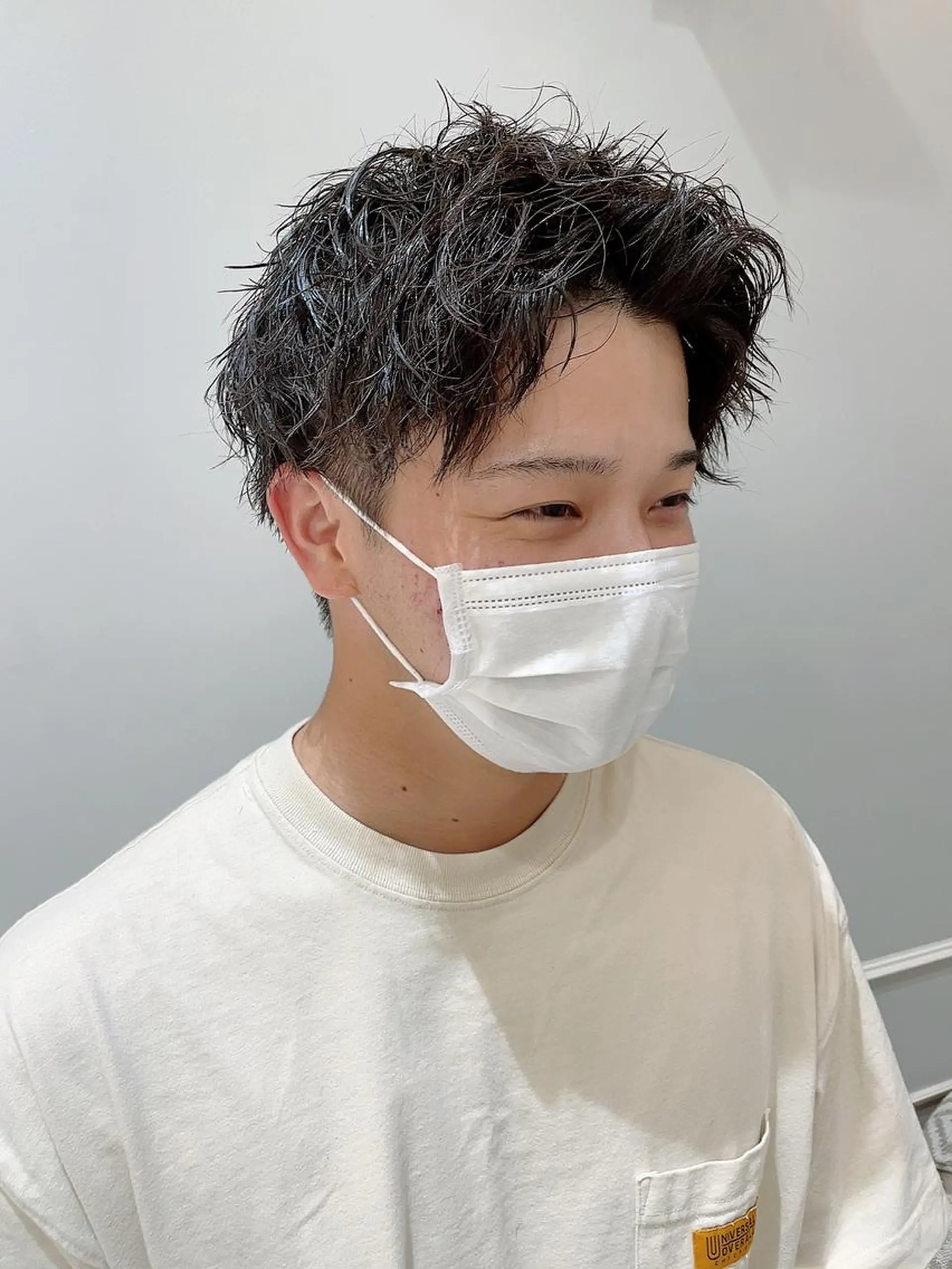 ミディアム パーマ メンズ カット パーマ 🦖鶴岡香純🦖 産休中のヘアスタイル