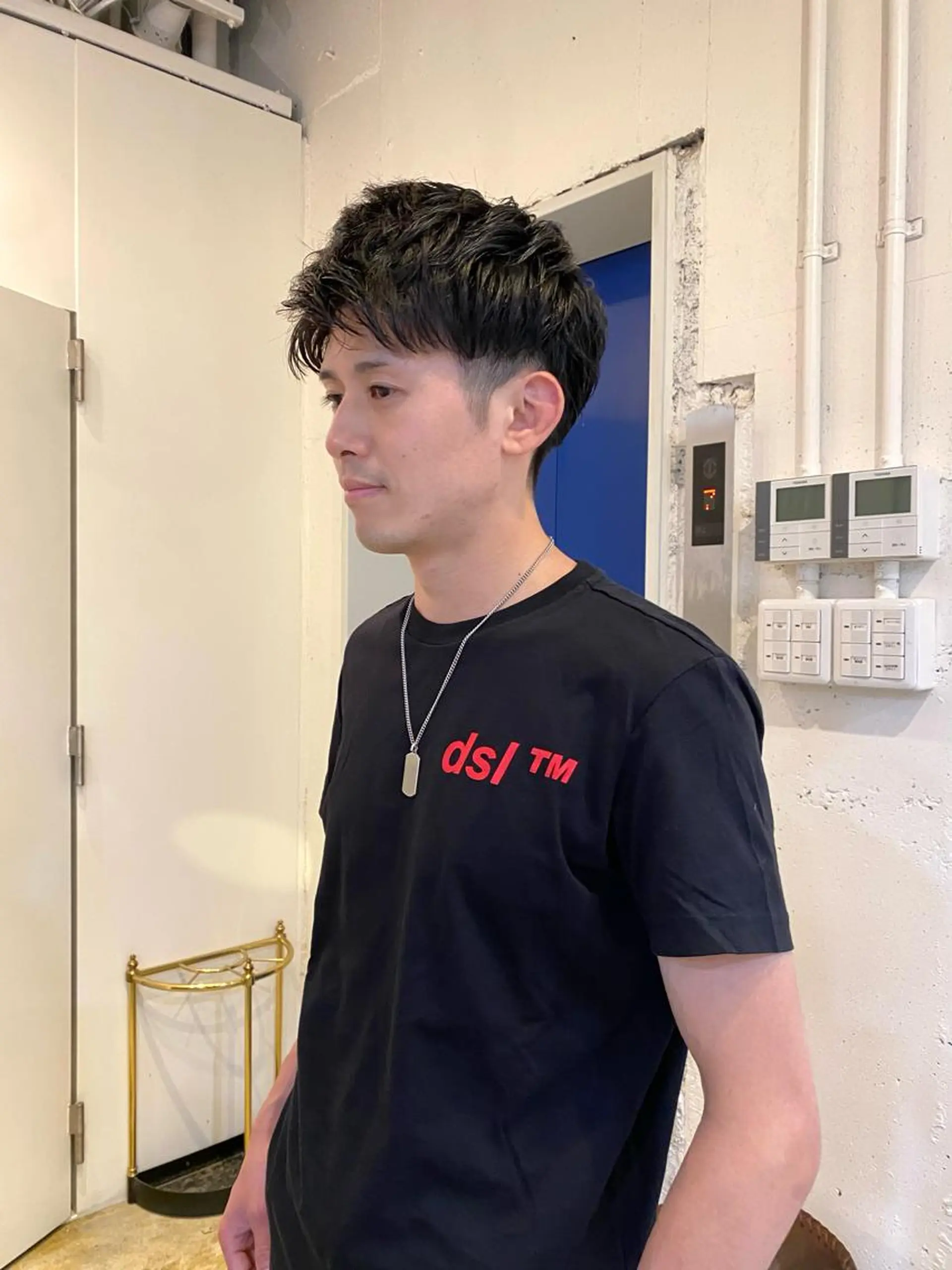 ショート カラー パーマ メンズ メンズパーマ トリートメント おしゃれパーマ メンズ特化/みーまんのヘアスタイル