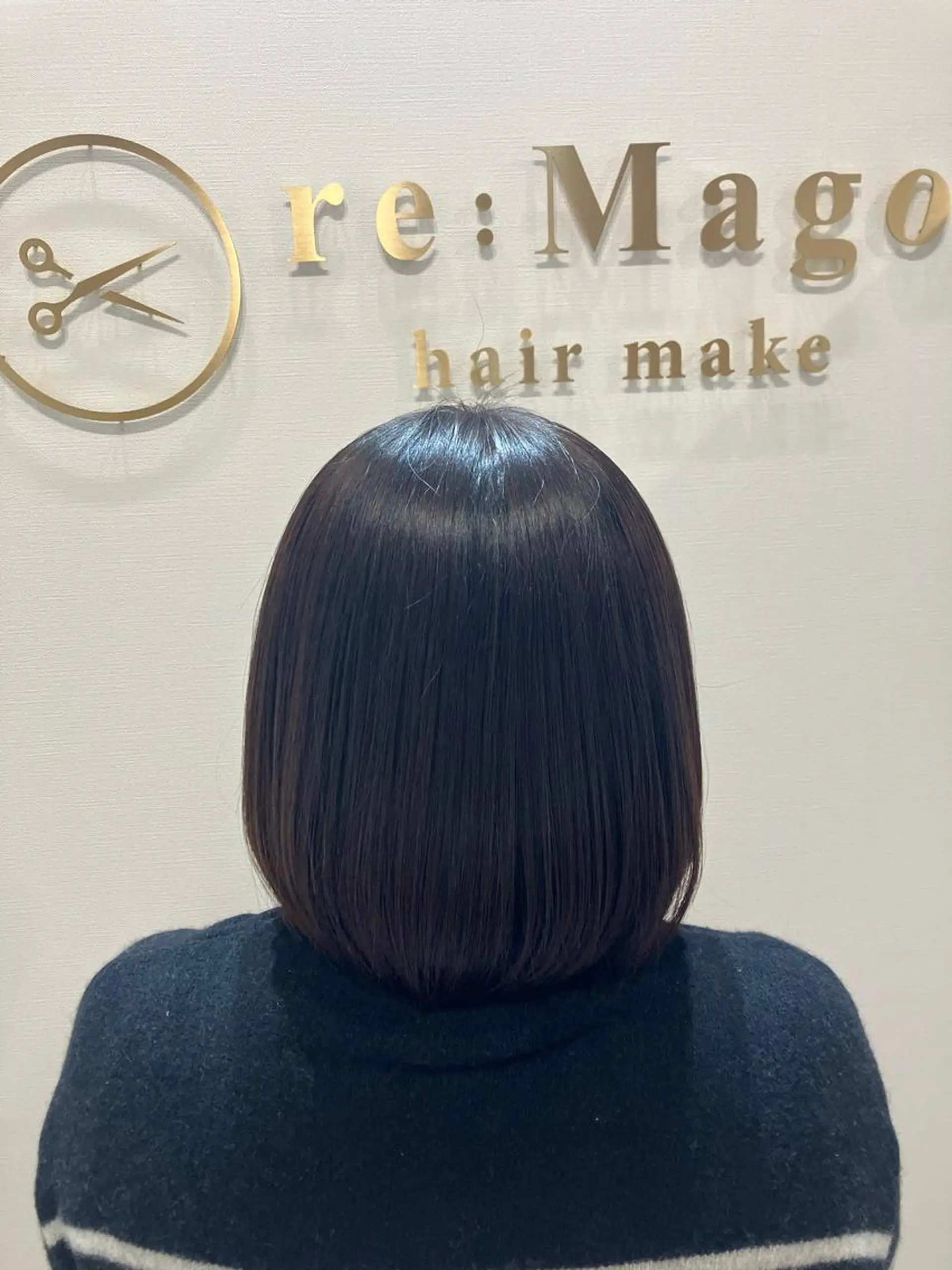 ミディアム カラー ヘアアレンジ キッズ カット ヘアカラー トリートメント 横浜関内髪質改善 re:Magoのヘアスタイル