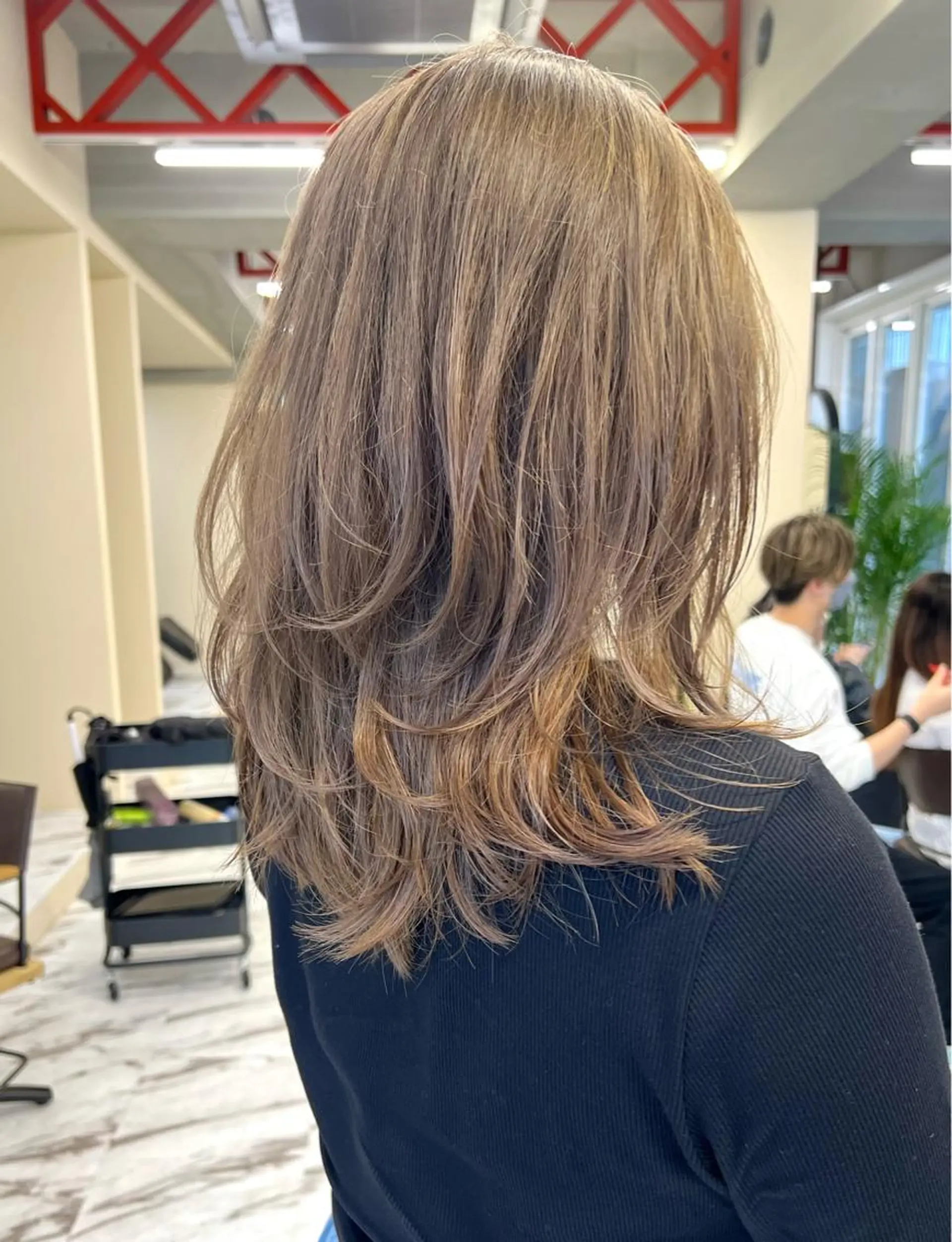 セミロング カラー ヘアアレンジ レイヤー/透明感 🍃鈴木裕介のヘアスタイル