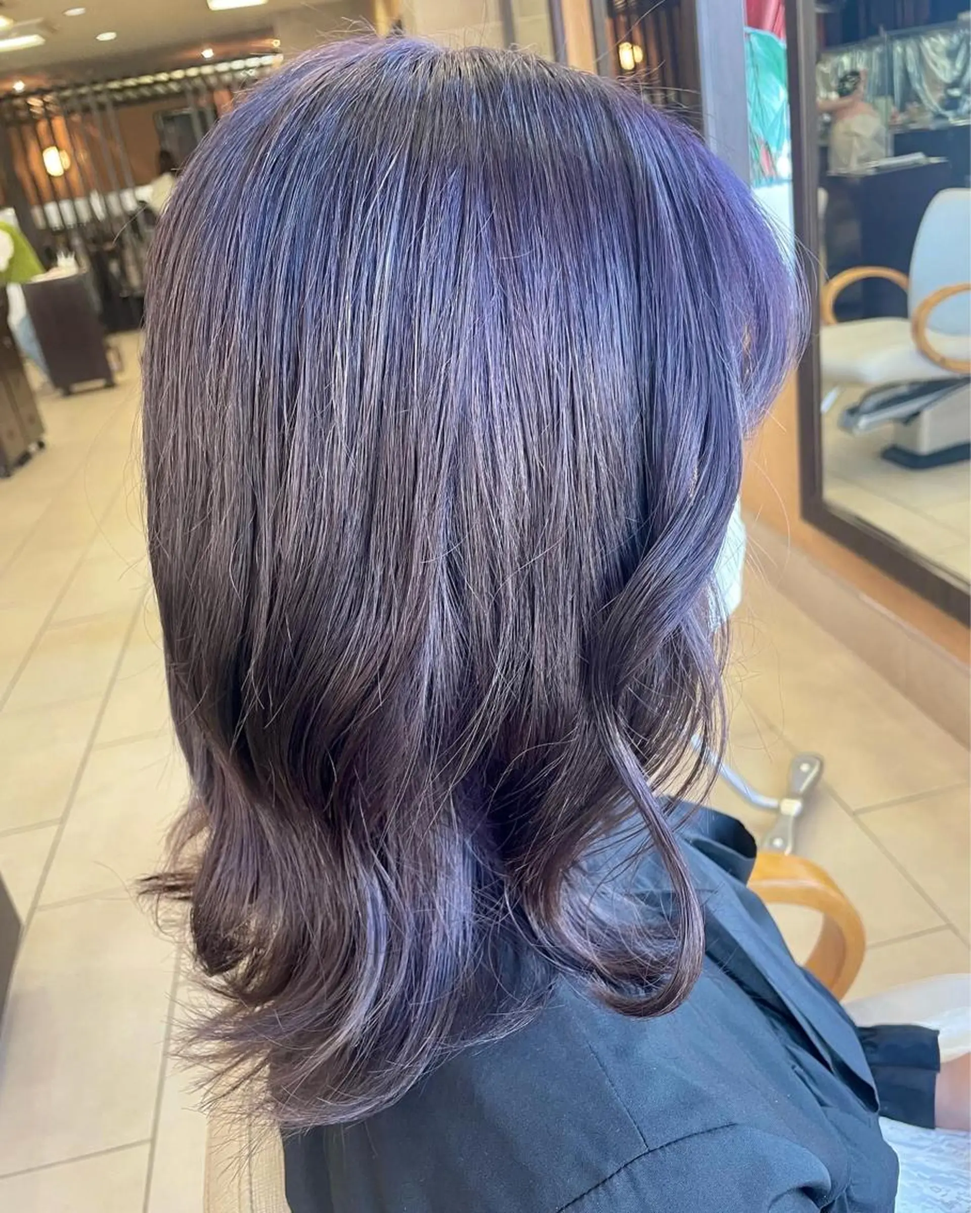 ミディアム カラー ヘアカラー トリートメント 透明感カラー✨艶髪 制作🌱山根あゆみのヘアスタイル