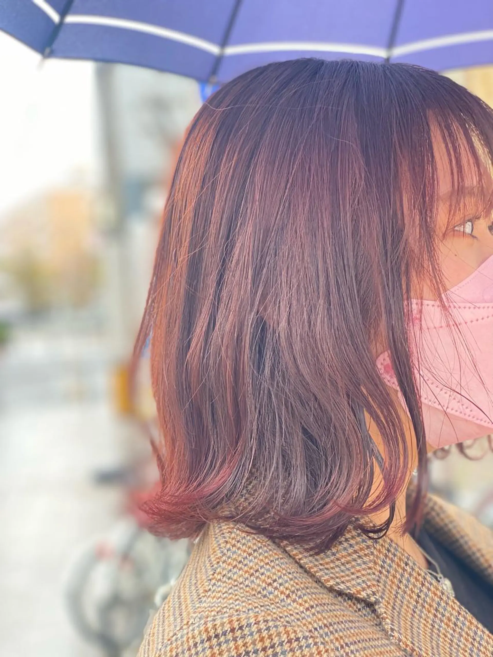 ミディアム カラー 髪質改善 大内翔太のヘアスタイル