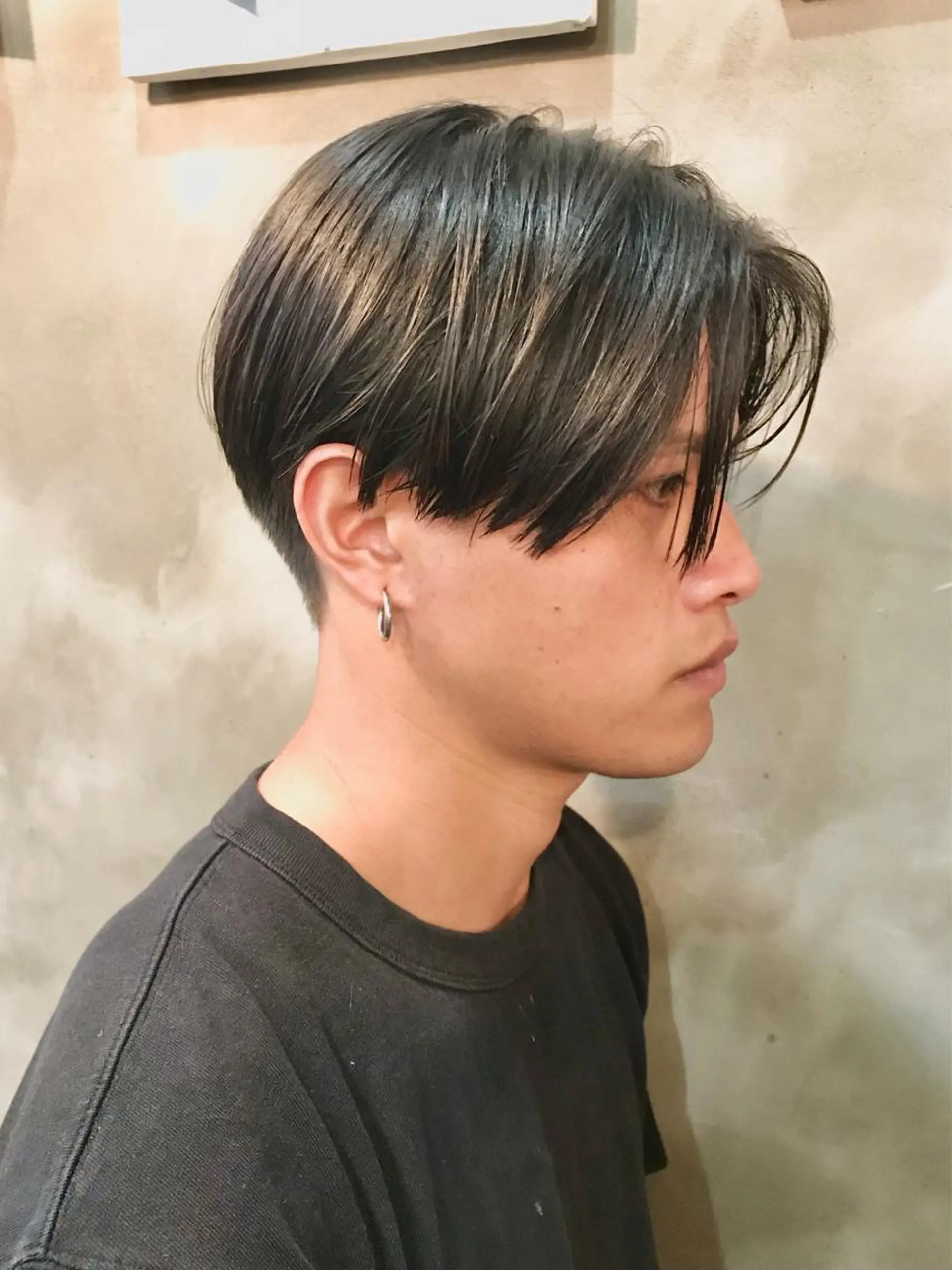 ミディアム メンズ 木村陸弥 似合わせ 透明感カラー🌿のヘアスタイル