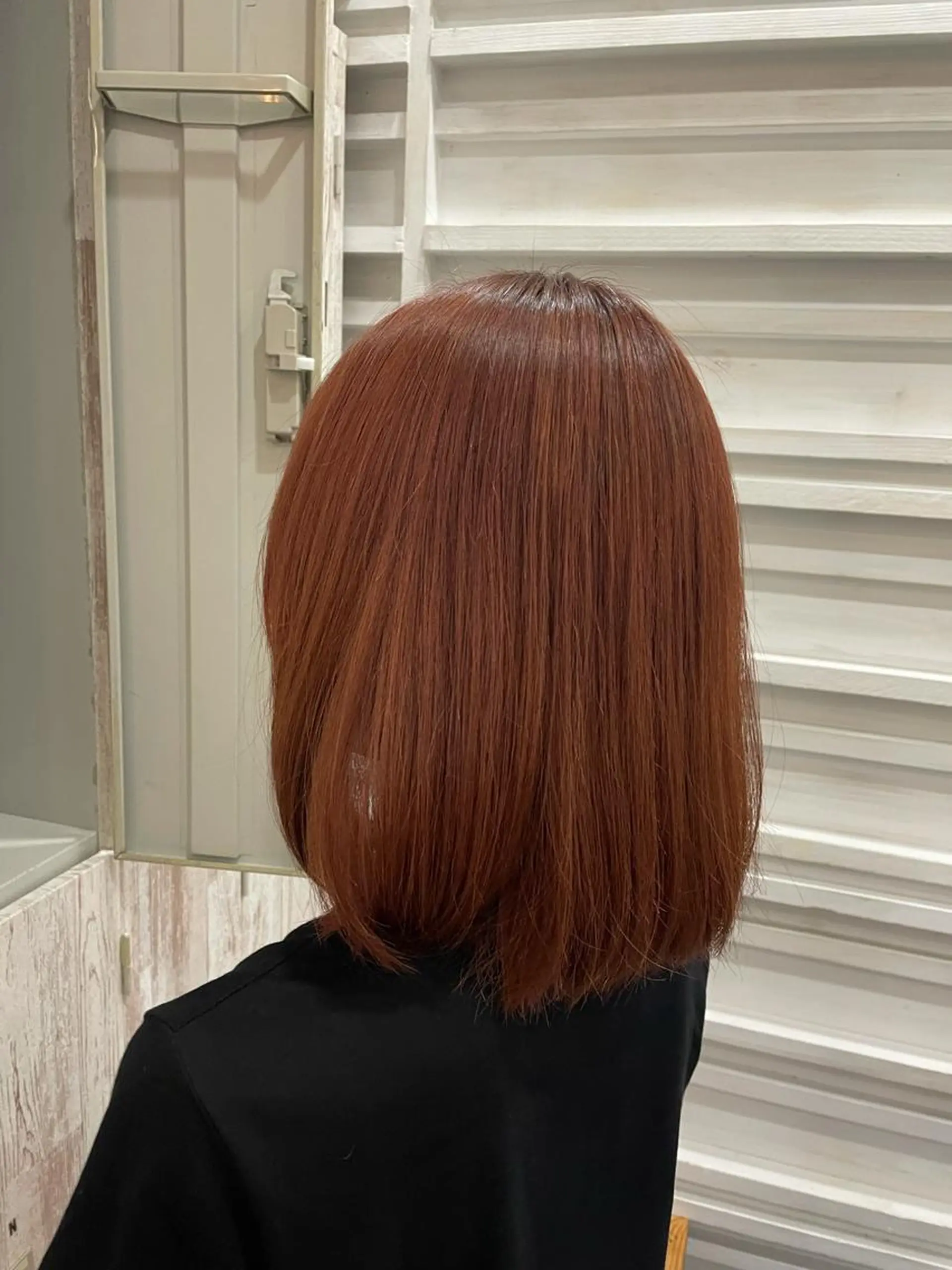 ミディアム レッドブラウン 前田リサコ🌹 ✨艶髪職人のヘアスタイル