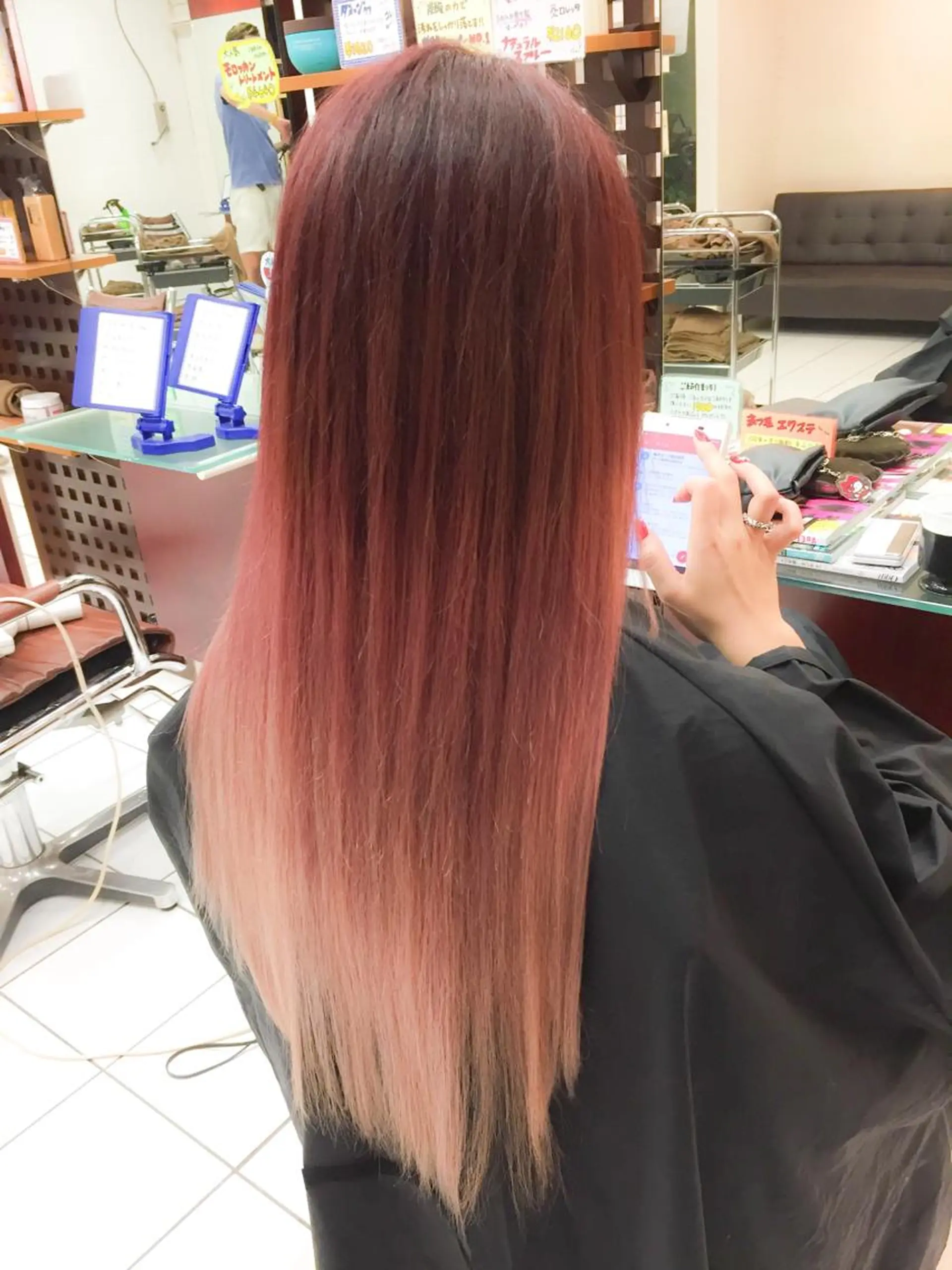 ロング カラー ヘアアレンジ モテ髪透明感❤️ デイズヘアカラーのヘアスタイル