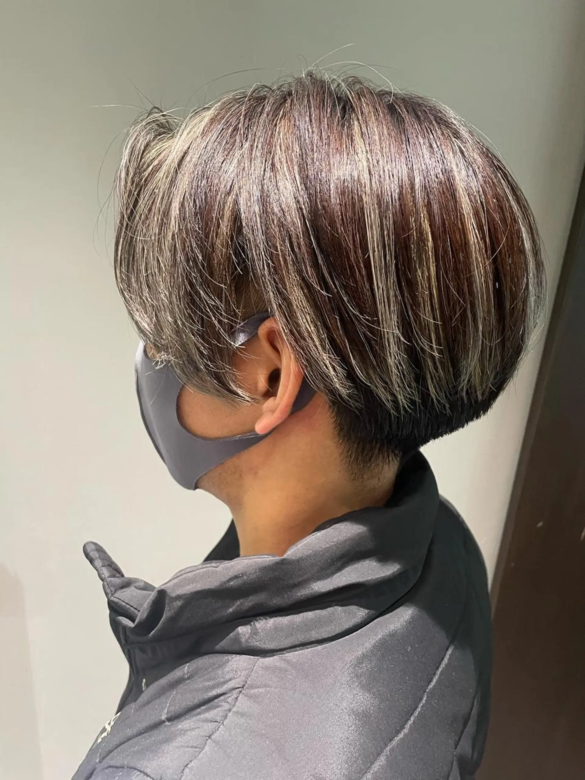 ミディアム カラー メンズ EMANON新宿南口所属・🦄中性ウルフ ☁️Shiori🦄のヘアスタイル