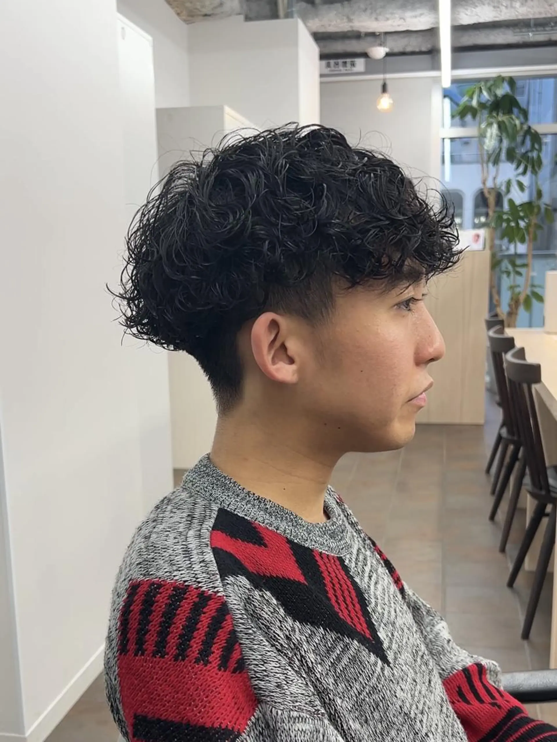 ショート メンズ パーマ センターパート フェザーパーマ マッシュ メンズパーマ メンズショート カット パーマ メンズパーマ/ メンズカット/タクヤのヘアスタイル