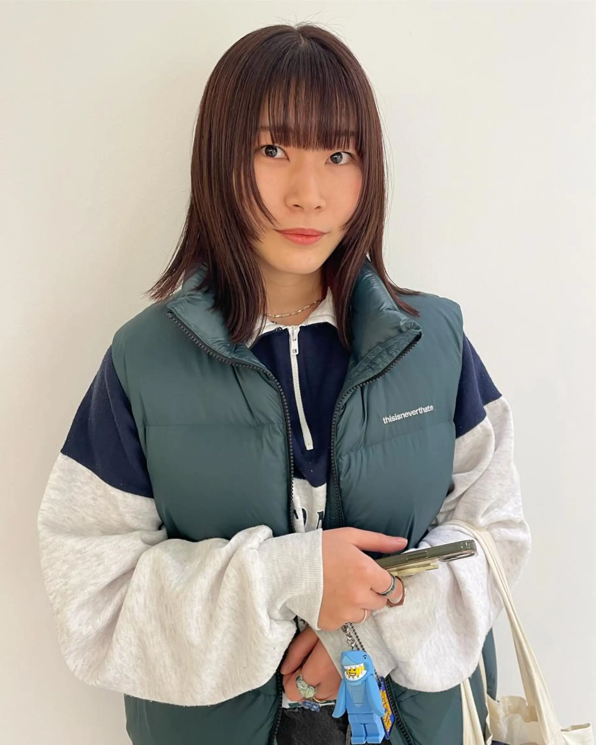 ミディアム カラー カット ヘアカラー iet.所属・ウルフ/ボブ/耳ツボ ジュエリー◎ricoのヘアスタイル