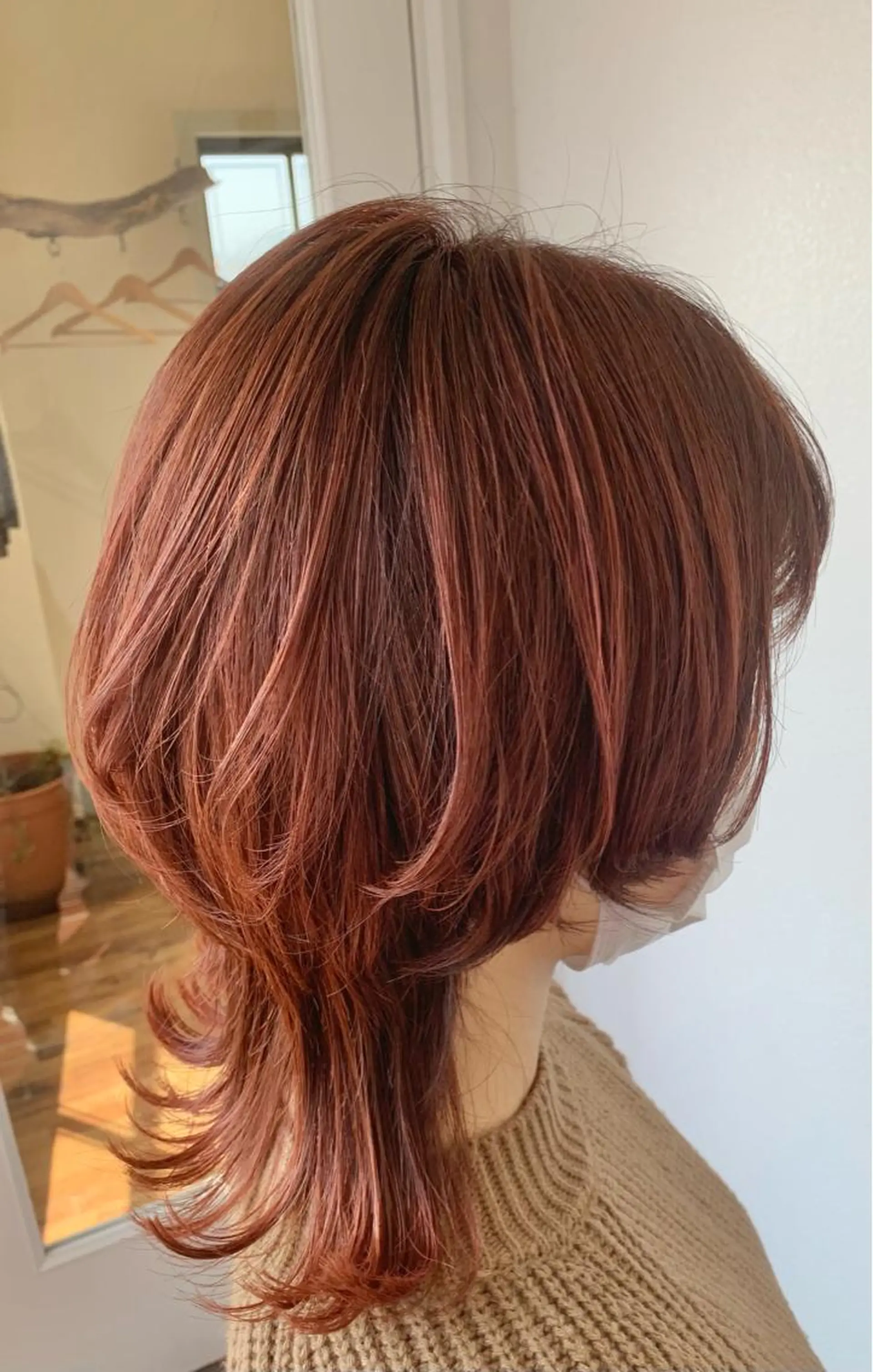 ミディアム カラー 三野 沙也のヘアスタイル