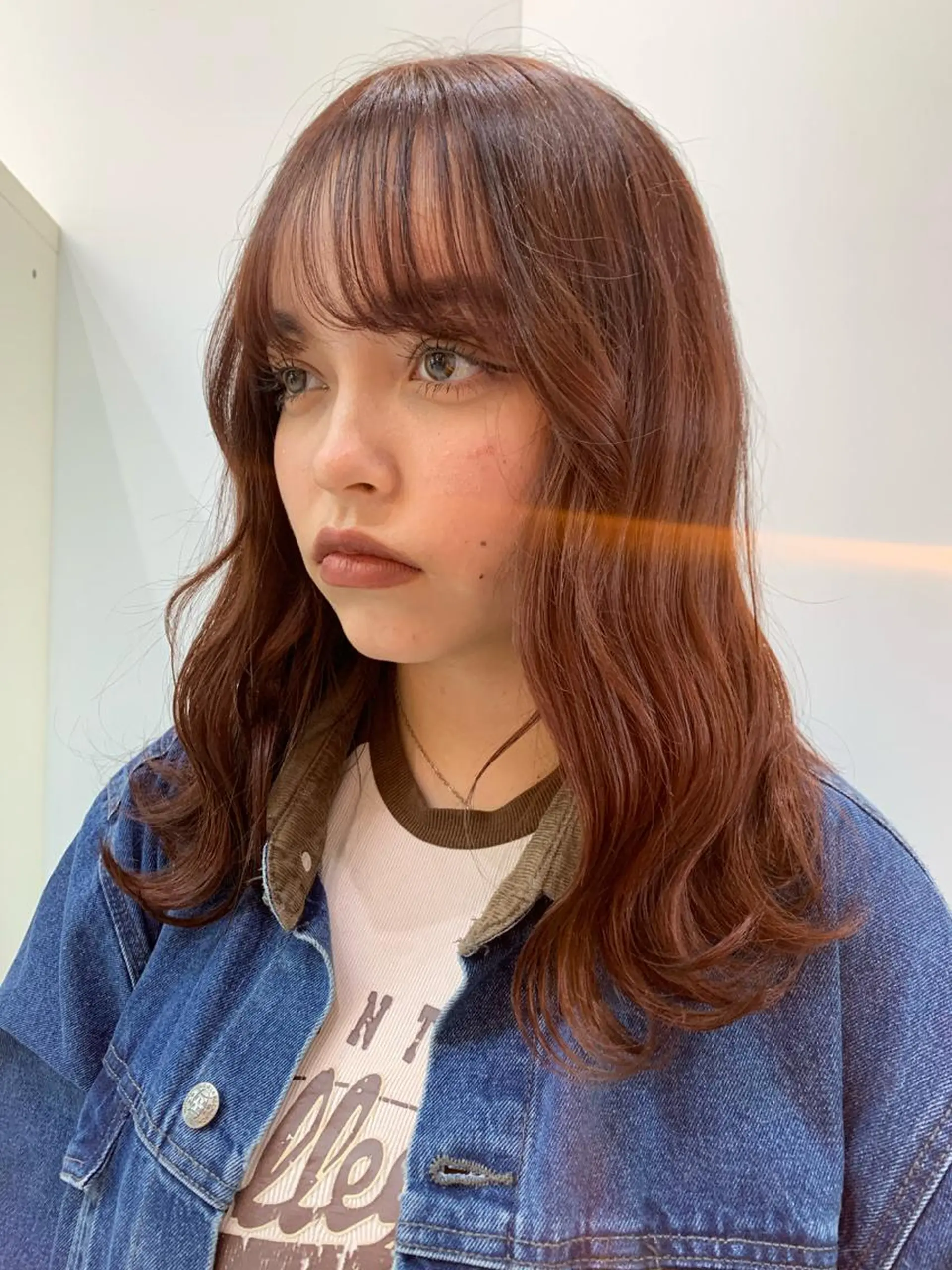 カラー ベージュカラー オレンジ オレンジベージュ 光透け髪🫧 moekaのヘアスタイル