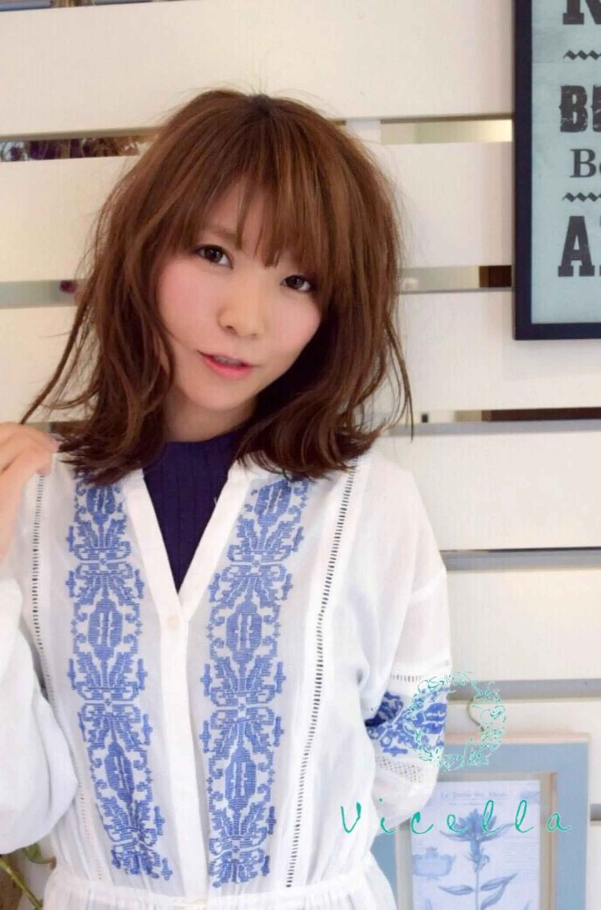 ミディアム カラー パーマ ボブ カット ヘアカラー トリートメント 柴田泰秀sotti. 髪質改善/ブリーチのヘアスタイル