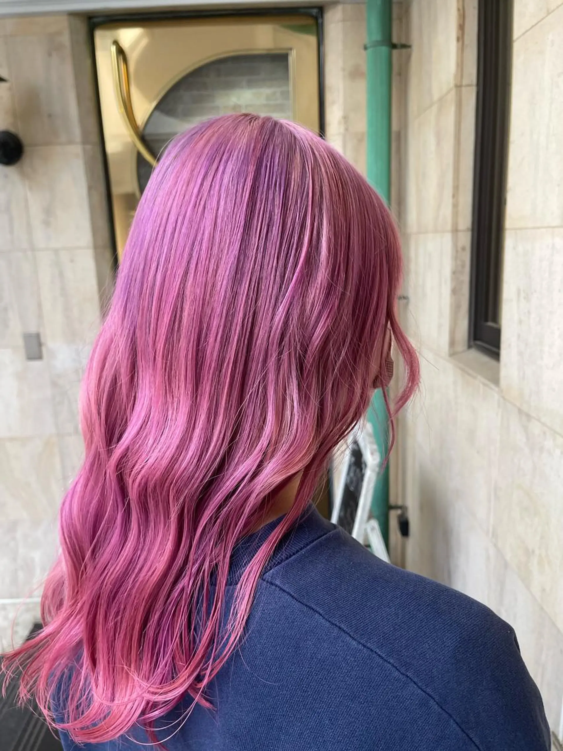 カラー ブリーチ ピンクカラー ヘアカラー トリートメント ヘアセット 髪質改善&美髪カラー ボブ&ロングRYOのヘアスタイル