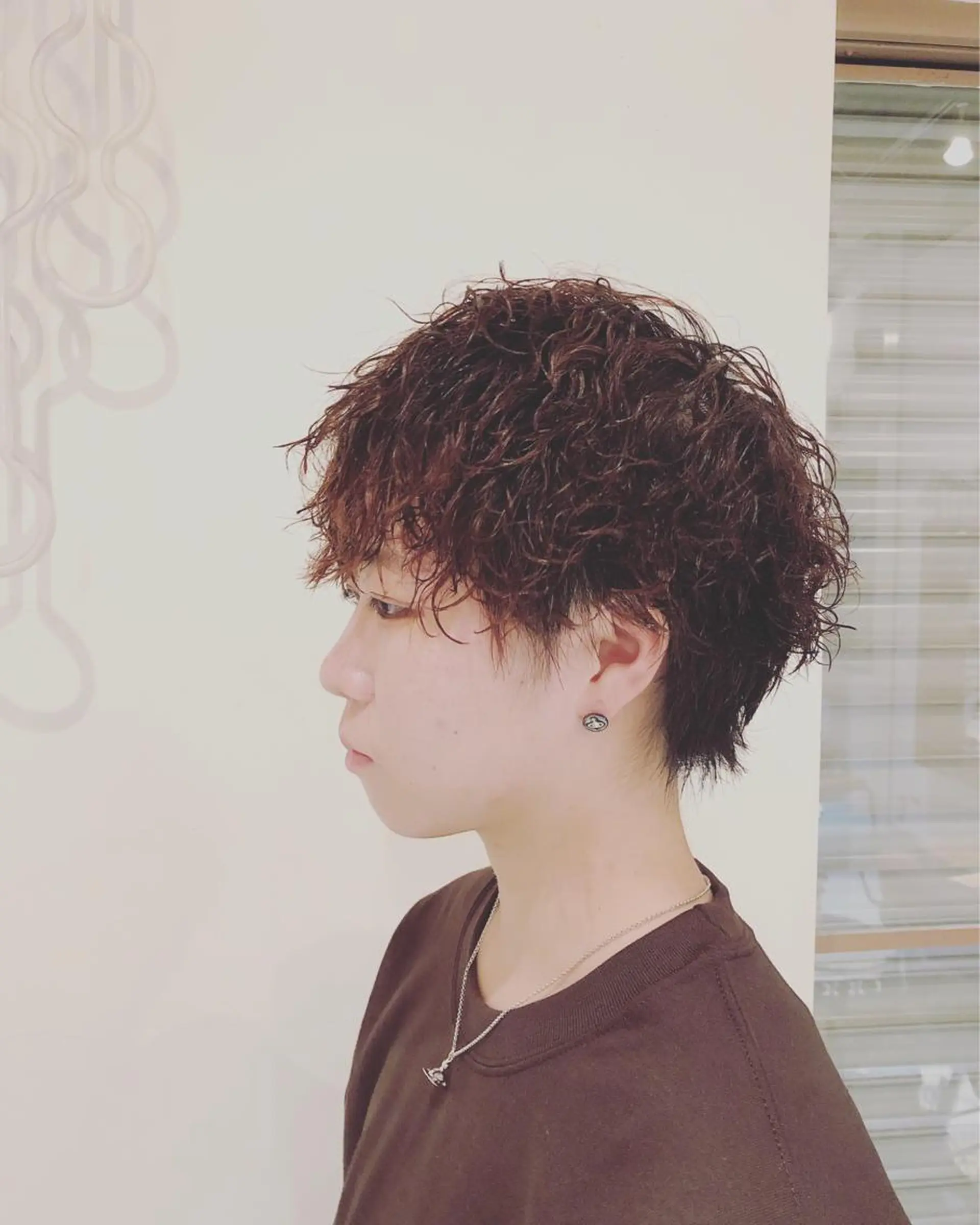 ショート パーマ すみとも るなのヘアスタイル