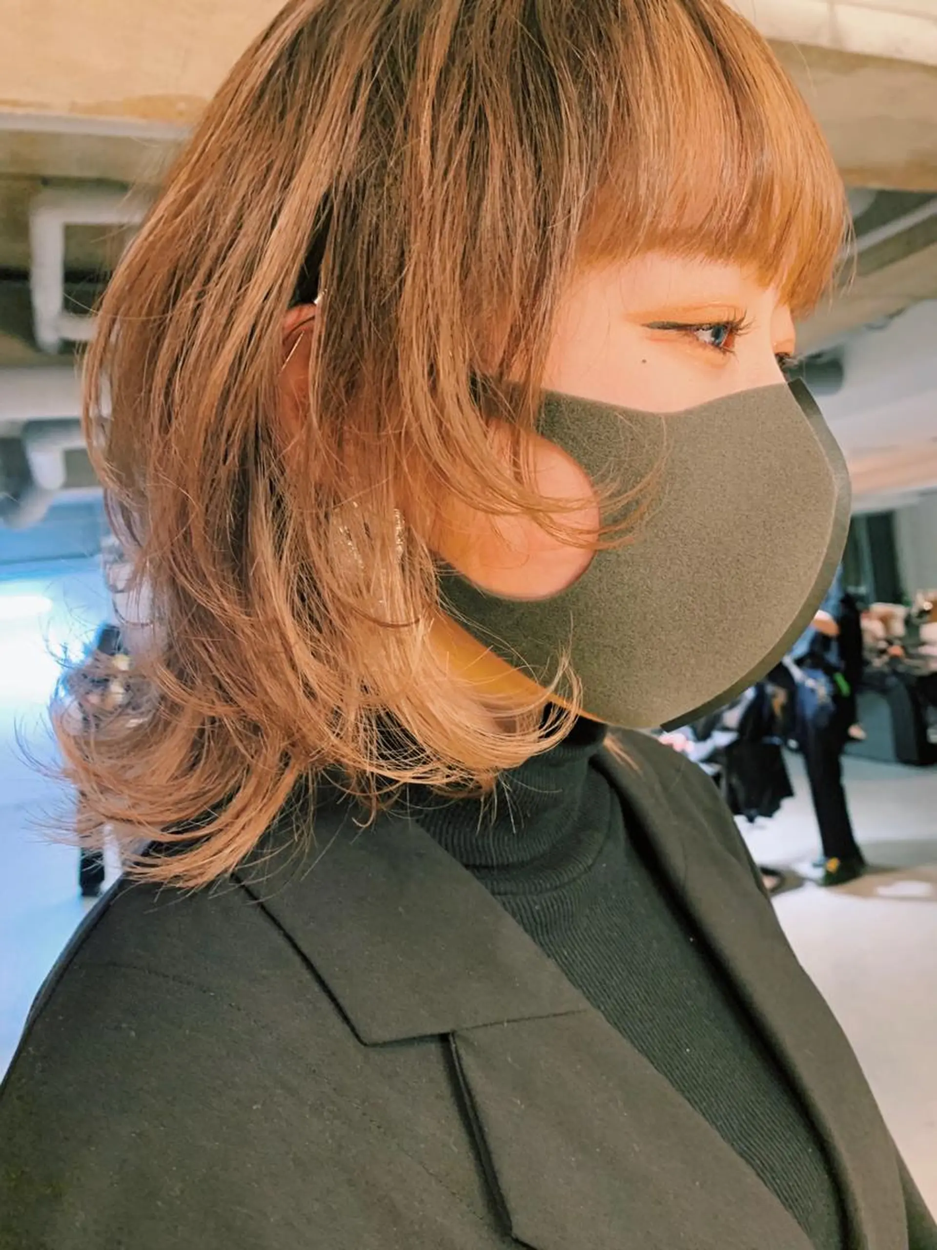 ミディアム カラー ウルフカット tension 【テンション】のヘアスタイル