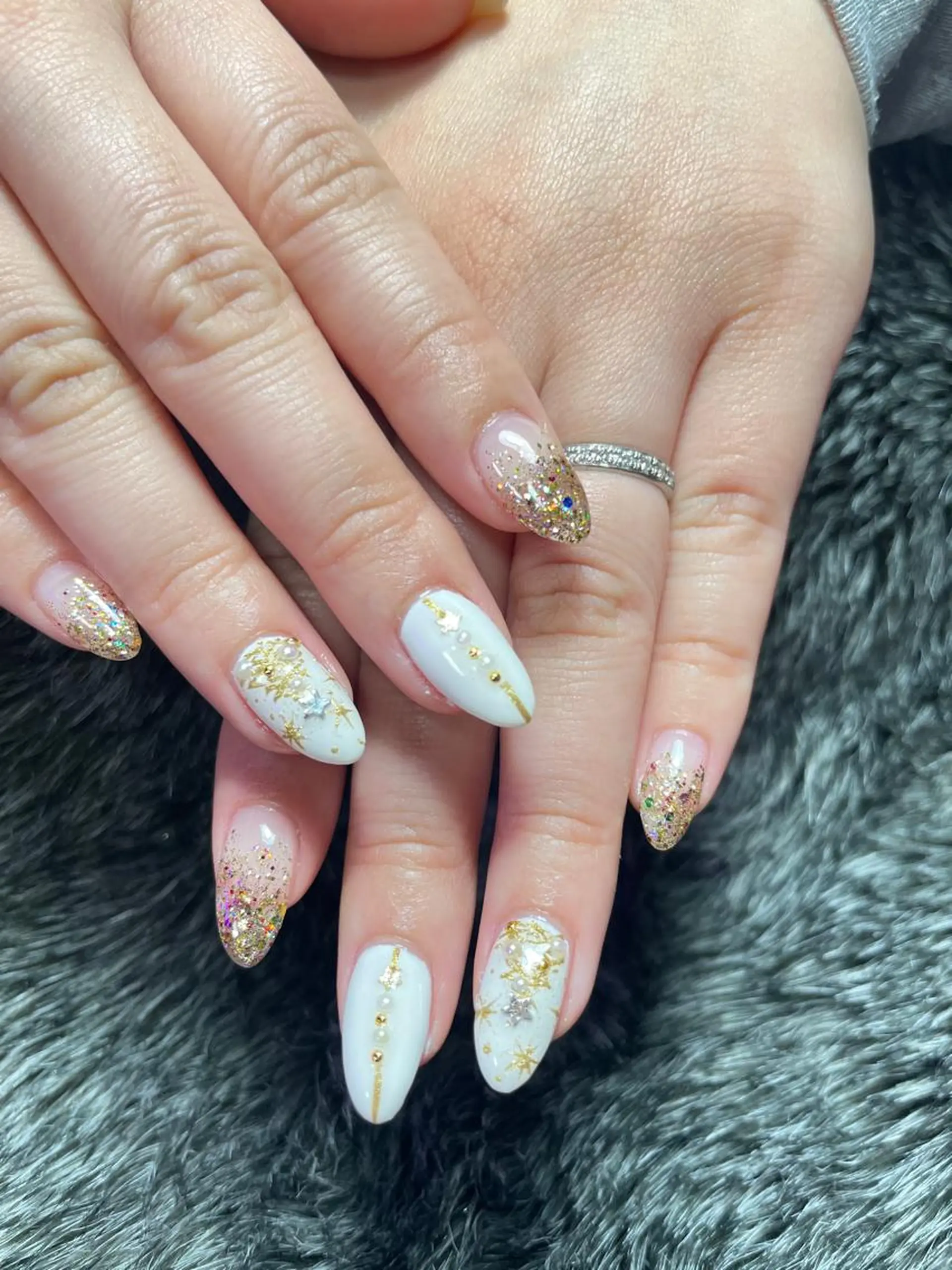 カラー メンズ ネイル クリスマス 冬ネイル クリスマス Chérinail 爪のお手入れのネイルデザイン