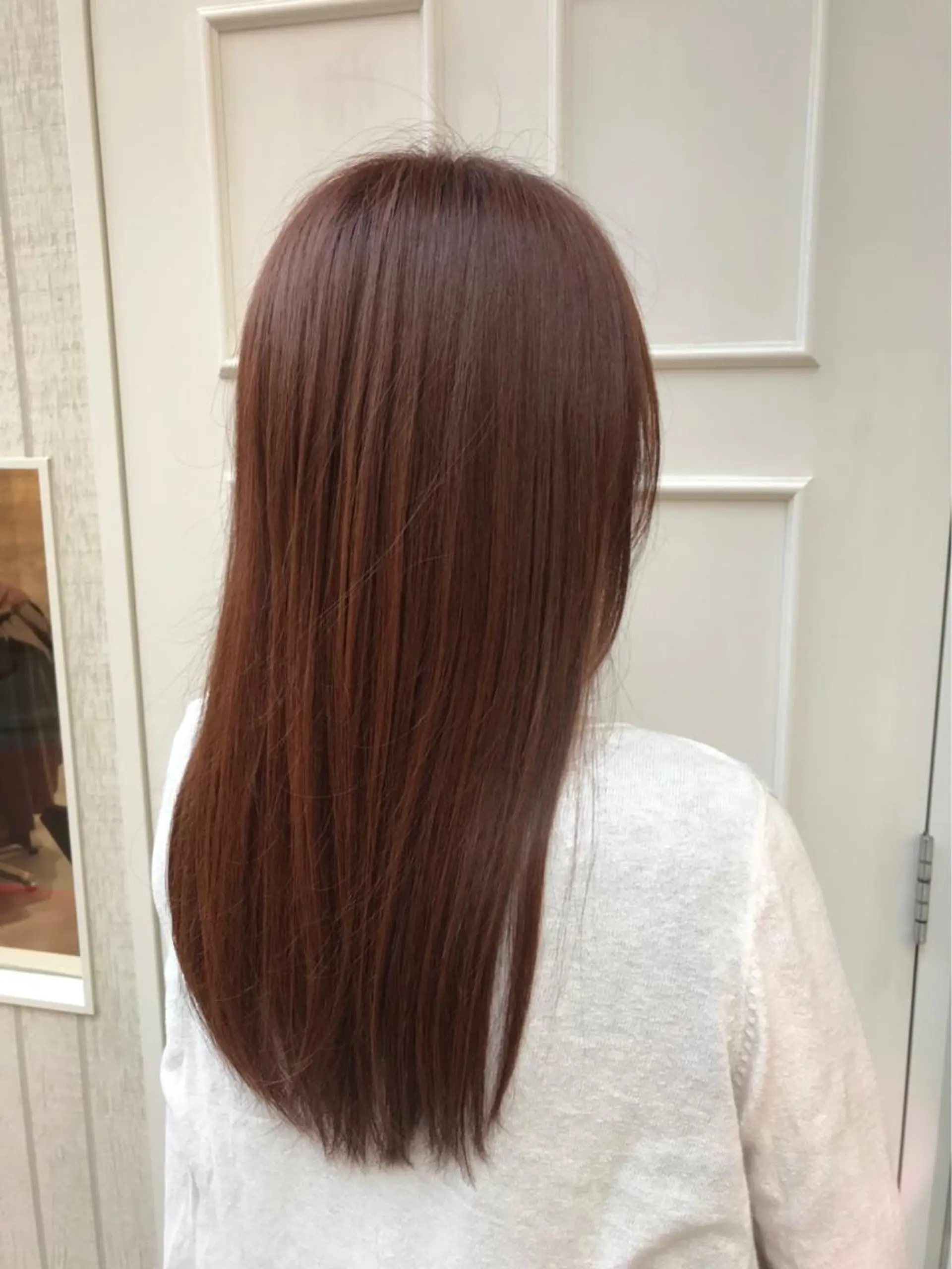 セミロング カラー ベージュカラー コーラルベージュ 🫟Blanco🫟 Color&Careのヘアスタイル