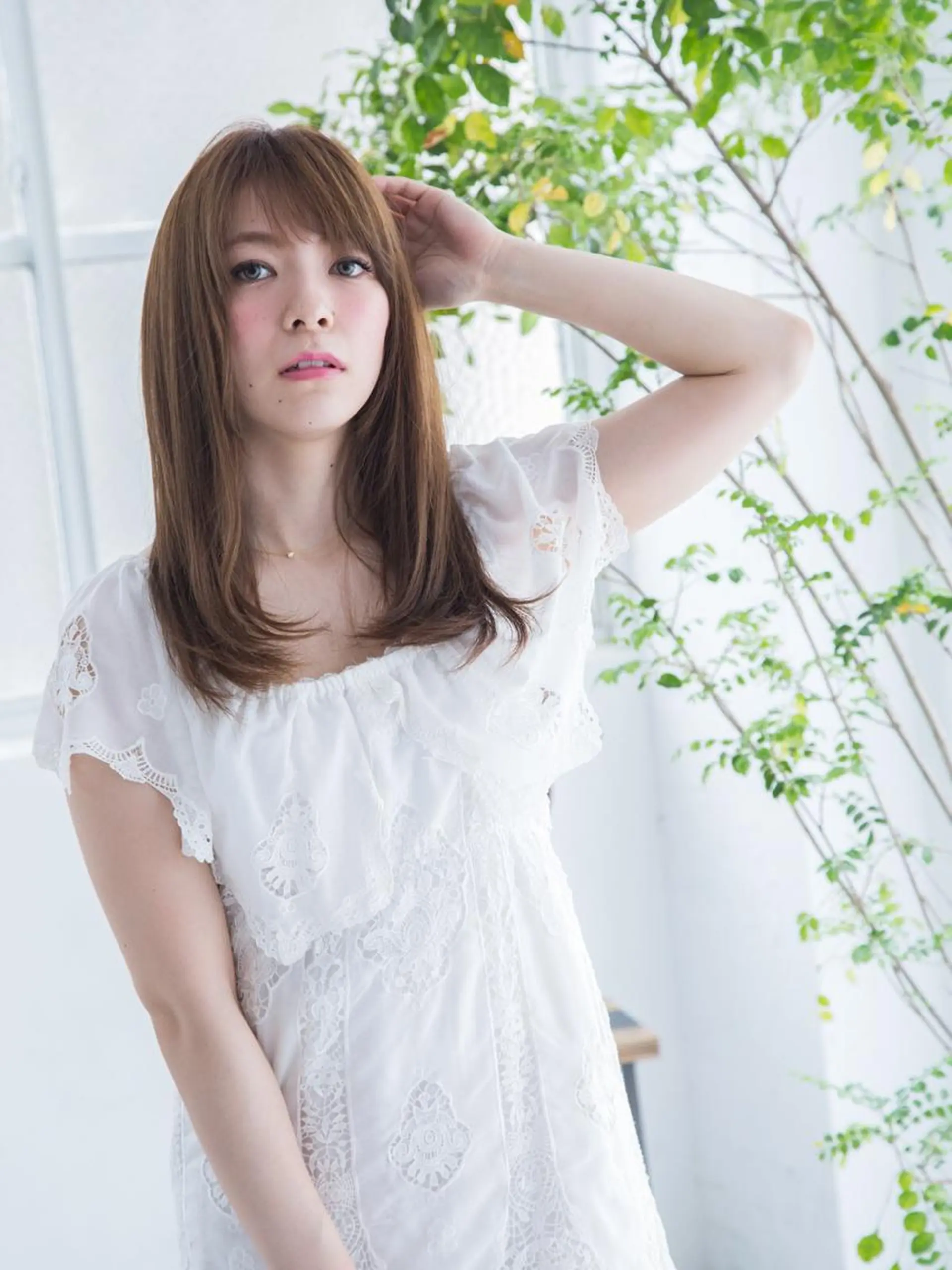 セミロング カット ヘアカラー トリートメント トップスタイリスト 江口 稜亮のヘアスタイル