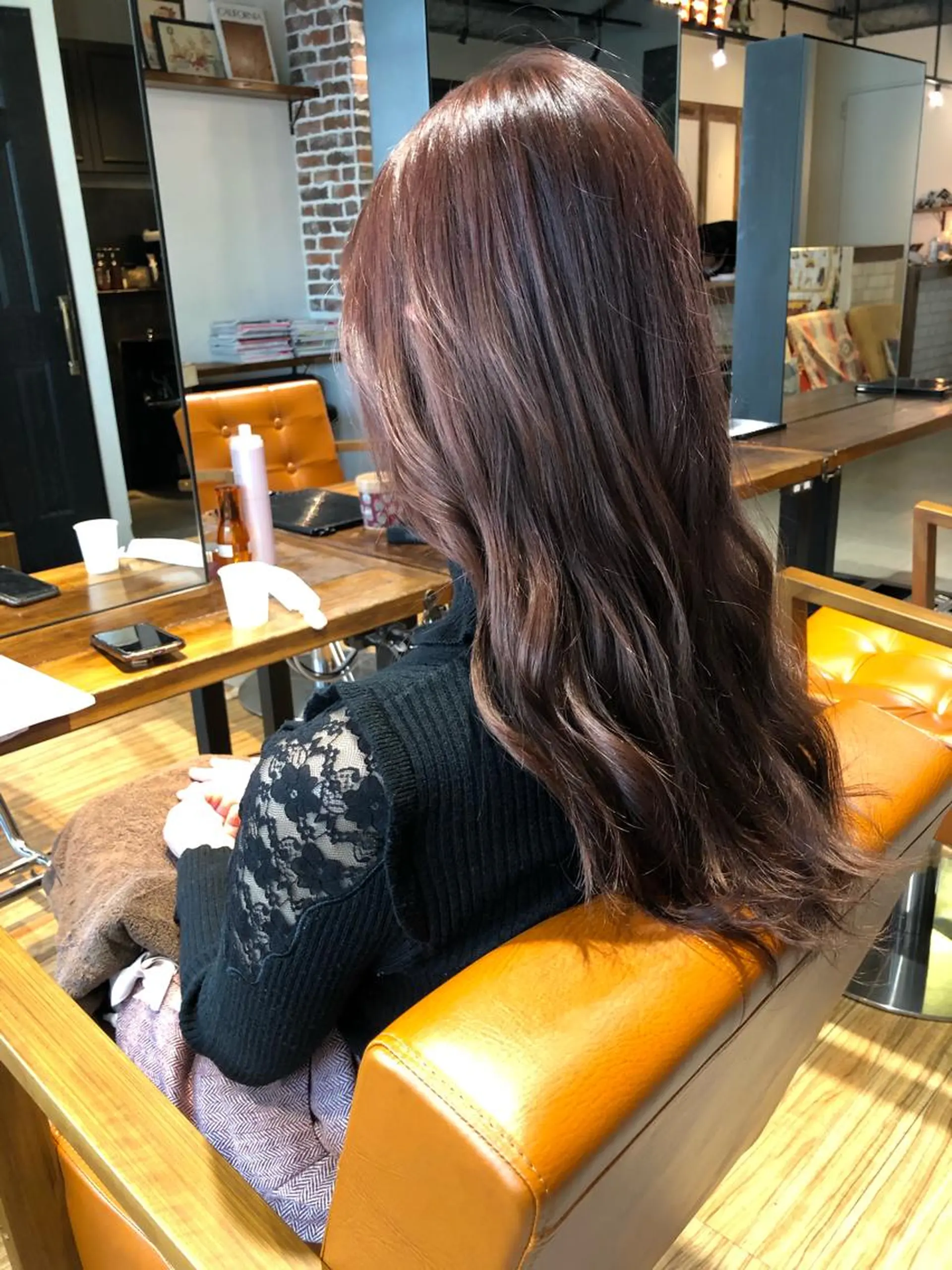 ロング カラー ベージュカラー ピンクカラー ピンクベージュ ロング カット ヘアカラー トリートメント ヘアセット 🌟小顔カット🌟 レイヤーカットボブのヘアスタイル