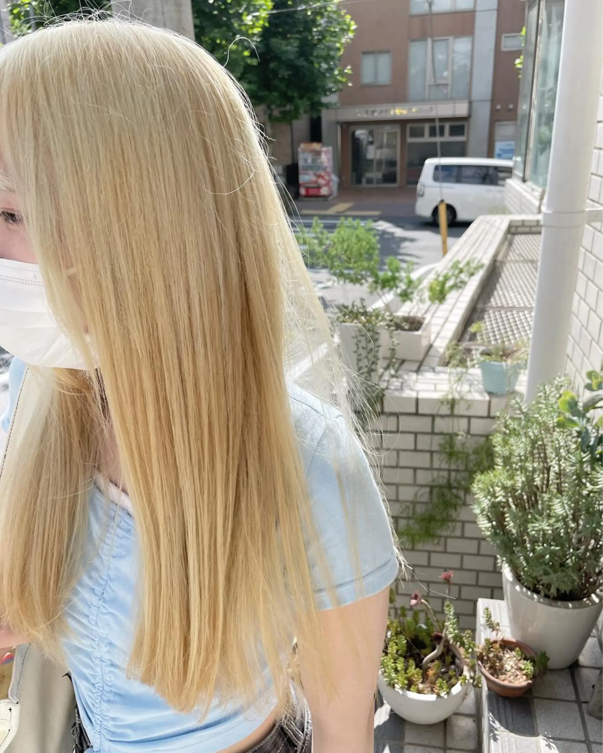 カラー ブリーチ ブロンド 外国人風カラー Riku 西荻窪/メンズカットのヘアスタイル