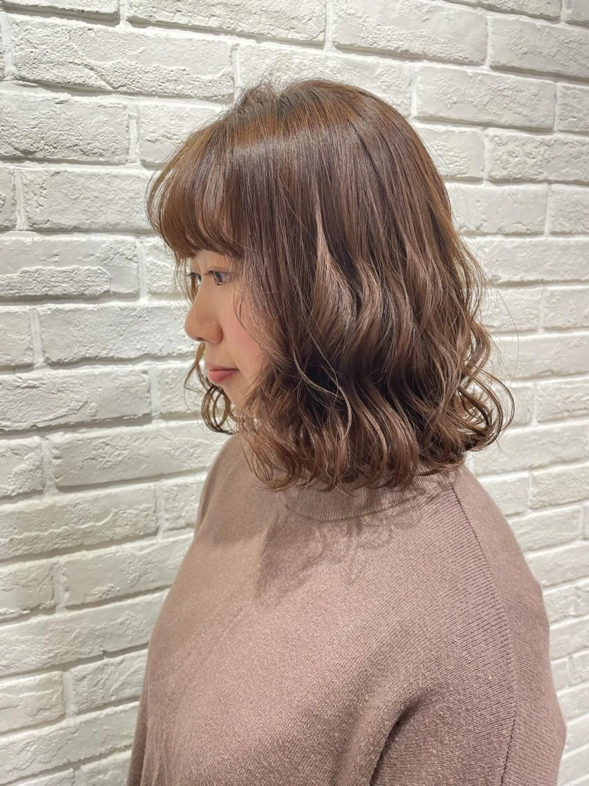ミディアム カラー パーマ ヘアアレンジ メンズ キッズ ネイル マツエク・マツパ ヘアカラー トリートメント belta.🌱 安藝夏花🌻のヘアスタイル