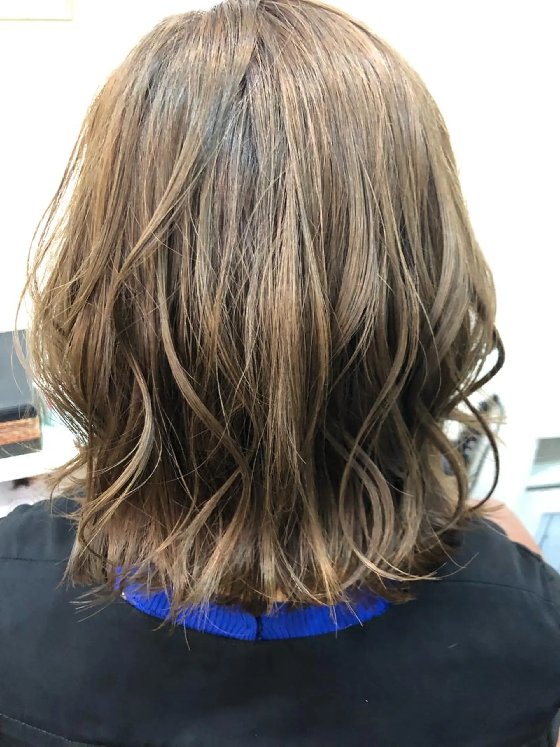 ミディアム 🌟髪質改善ケアカラ ー美髪縮毛矯正y🌟のヘアスタイル