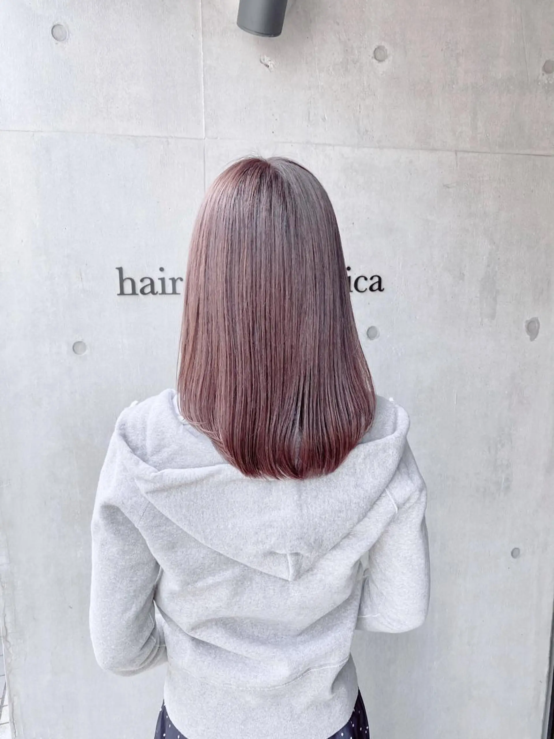 ミディアム カラー 透明感モテ艶髪カラー Gallicaイリサのヘアスタイル