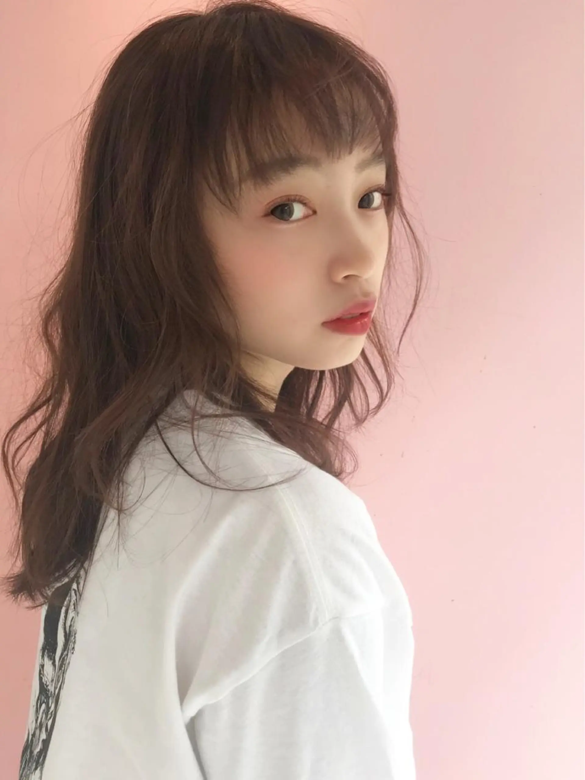 ロング カット パーマ トリートメント レイヤー/韓国 ❤️髪質改善　芹奈のヘアスタイル