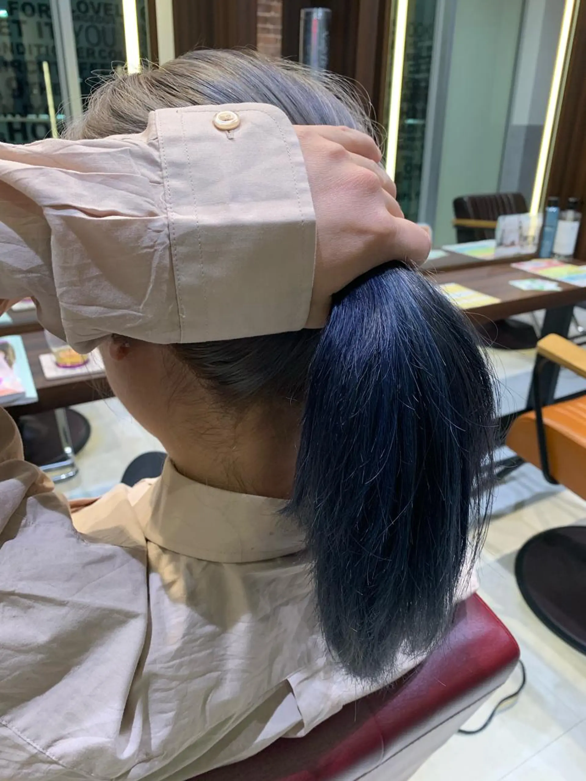 ミディアム カラー 髪質改善/縮毛矯正 ツヤ髪🩷さつきのヘアスタイル