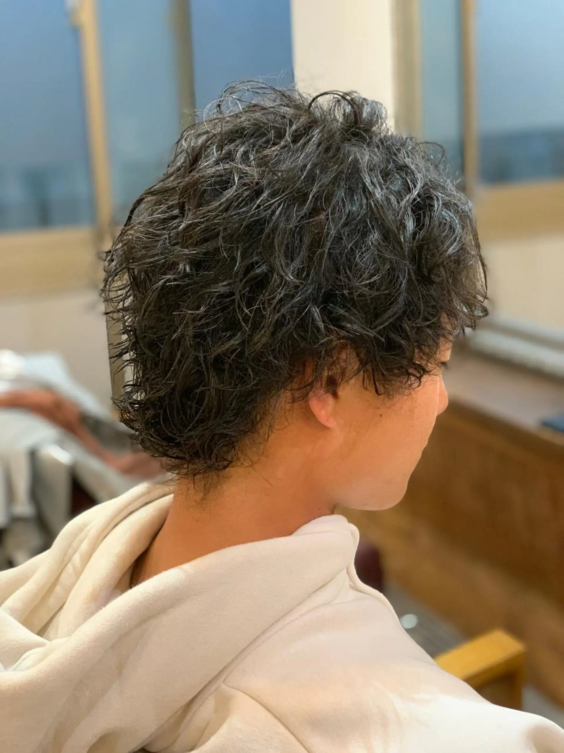 ショート パーマ メンズ メンズパーマ CECIL hair なんば店所属・メンズパーマ 艶髪☆店長☆有馬のヘアスタイル