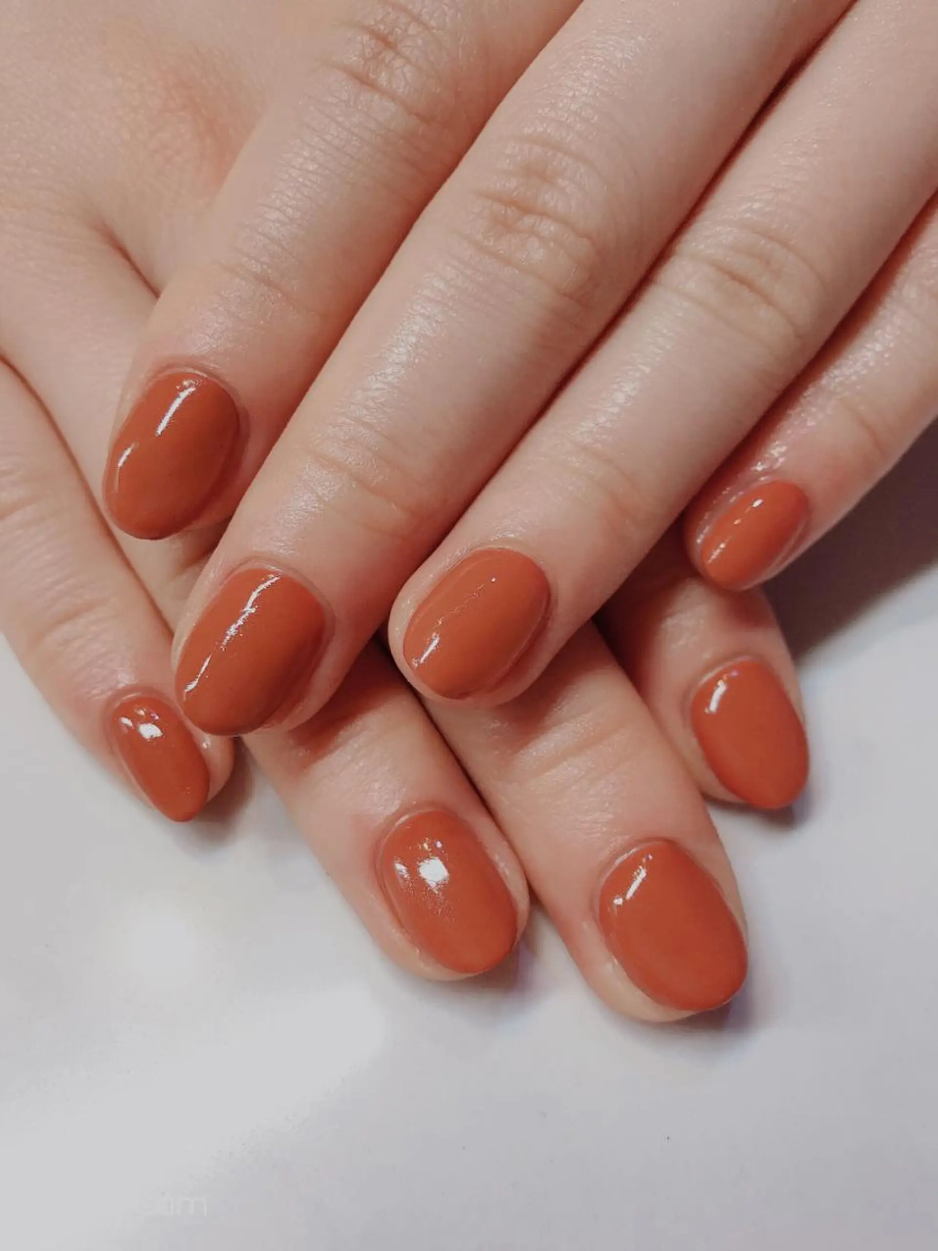 ネイル ワンカラーネイル オレンジ 大塚眉毛|ハンドケア |肌管理の眉毛・アイブロウイメージ